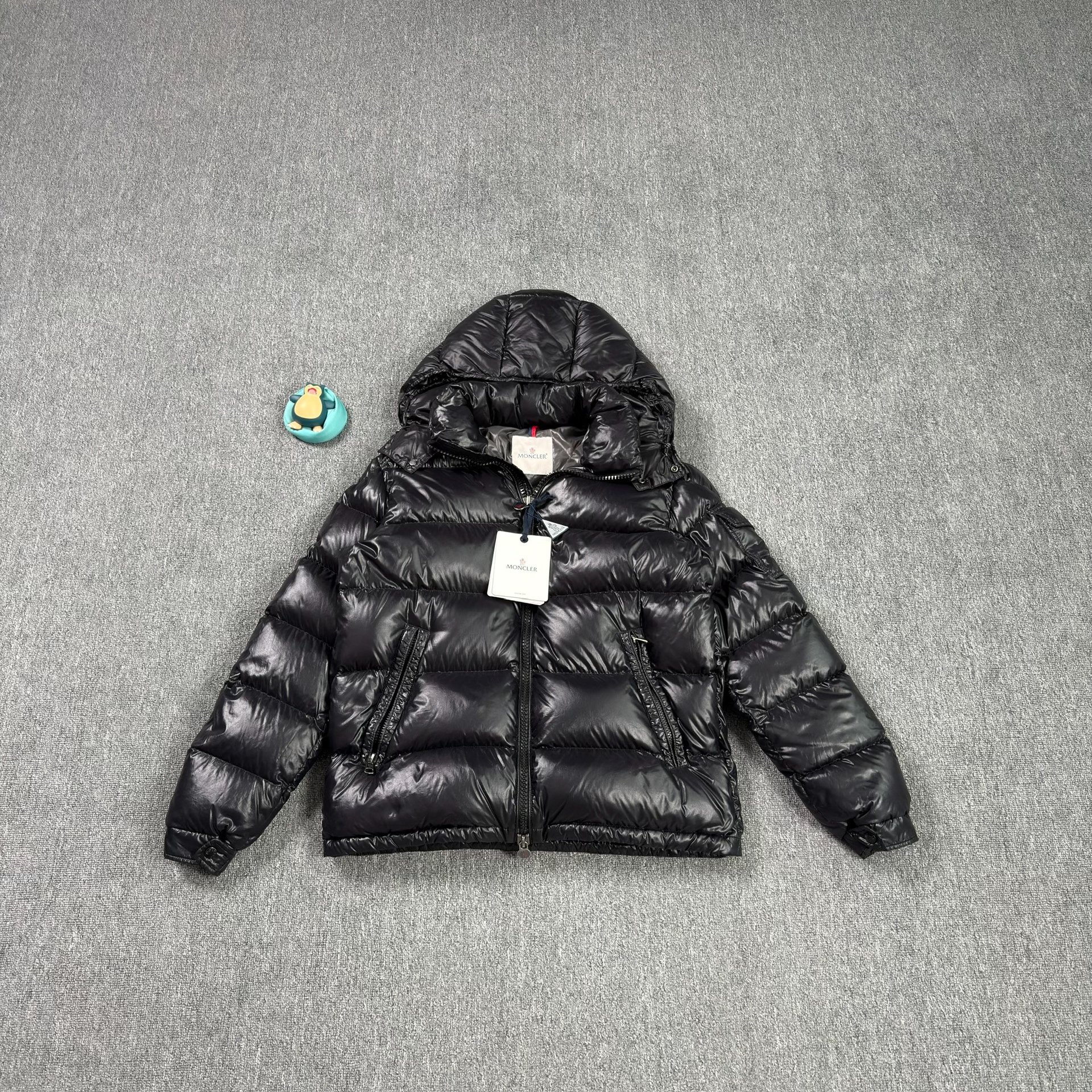 Moncler Maya Black Shiny Puffer Jacket