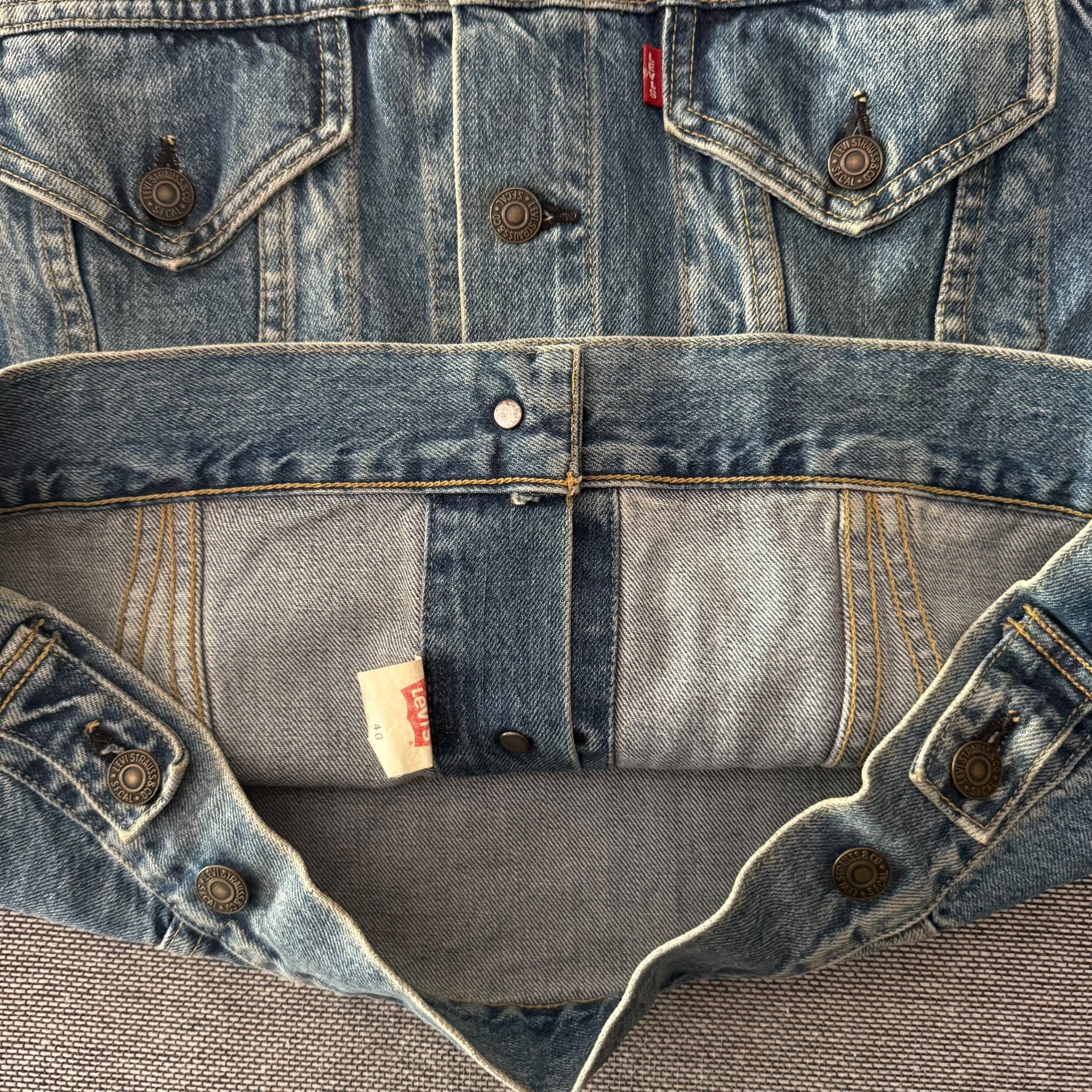Levi's LVC557 J02 Denim Jacket — label