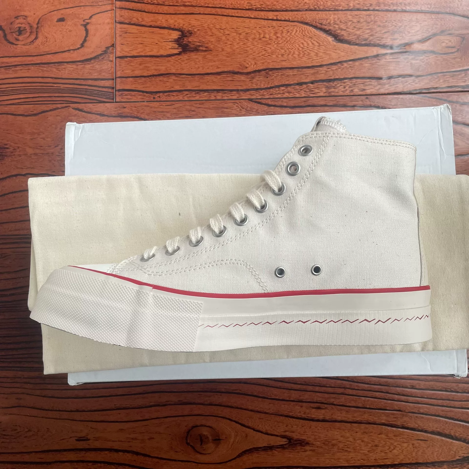 Visvim 23ss Skagway HI Canvas Shoes — back