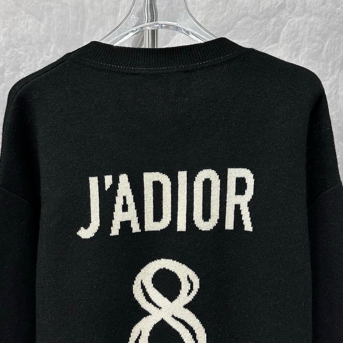 Dior Number 8 Stripe Knit Sweater — detail