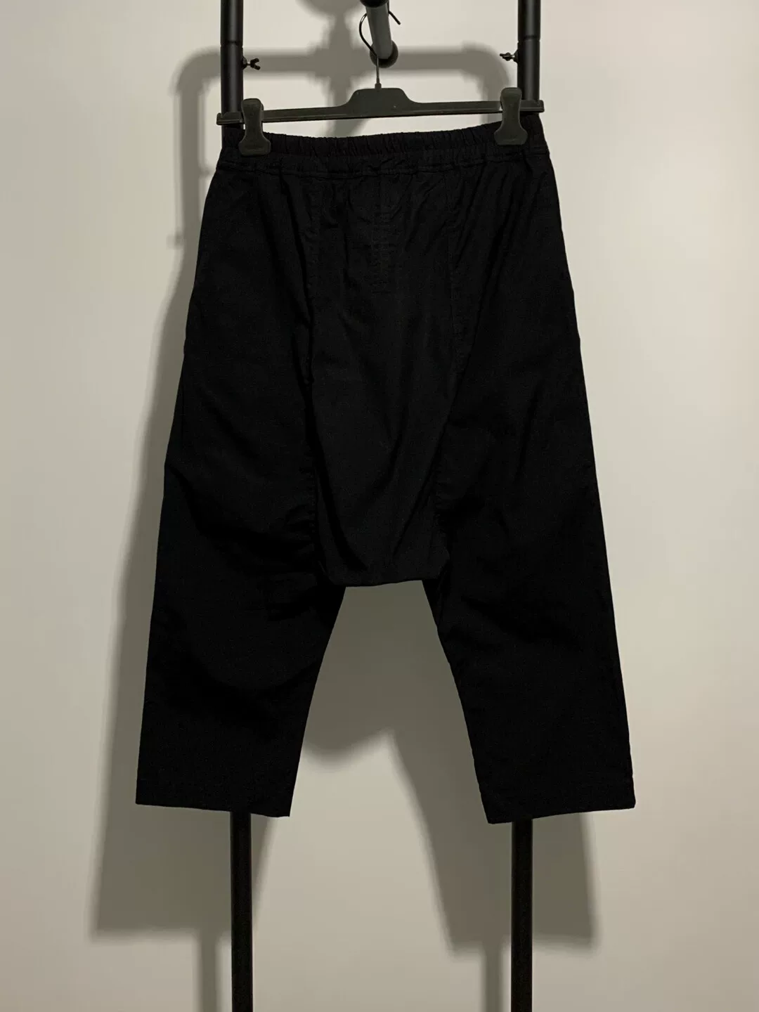 Rick Owens Black Cropped Pants — front