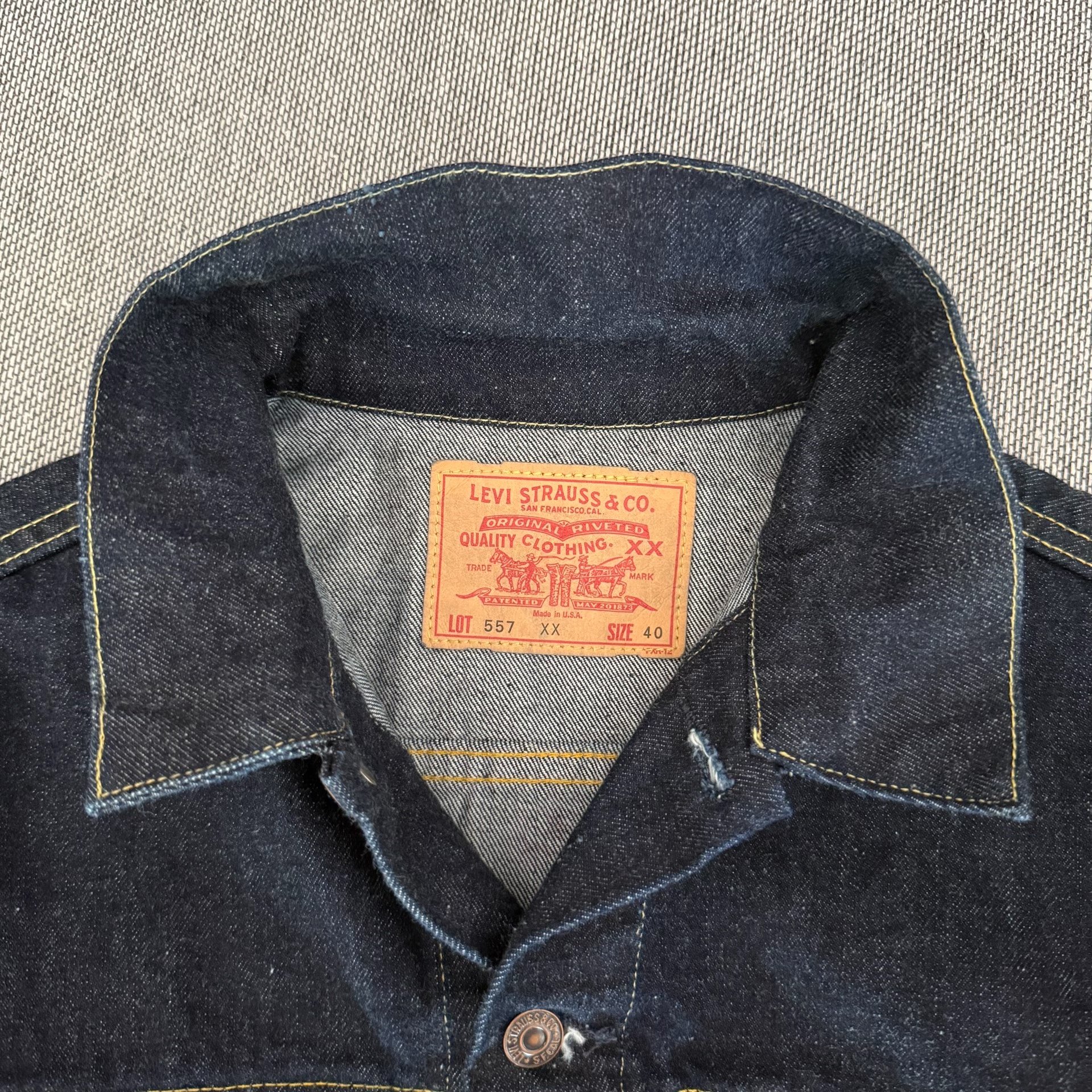 Levi's LVC 557XX Denim Jacket — detail