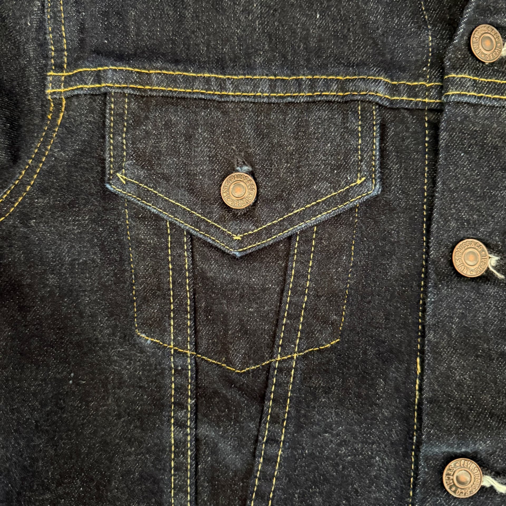 Levi's LVC 557XX Denim Jacket — label