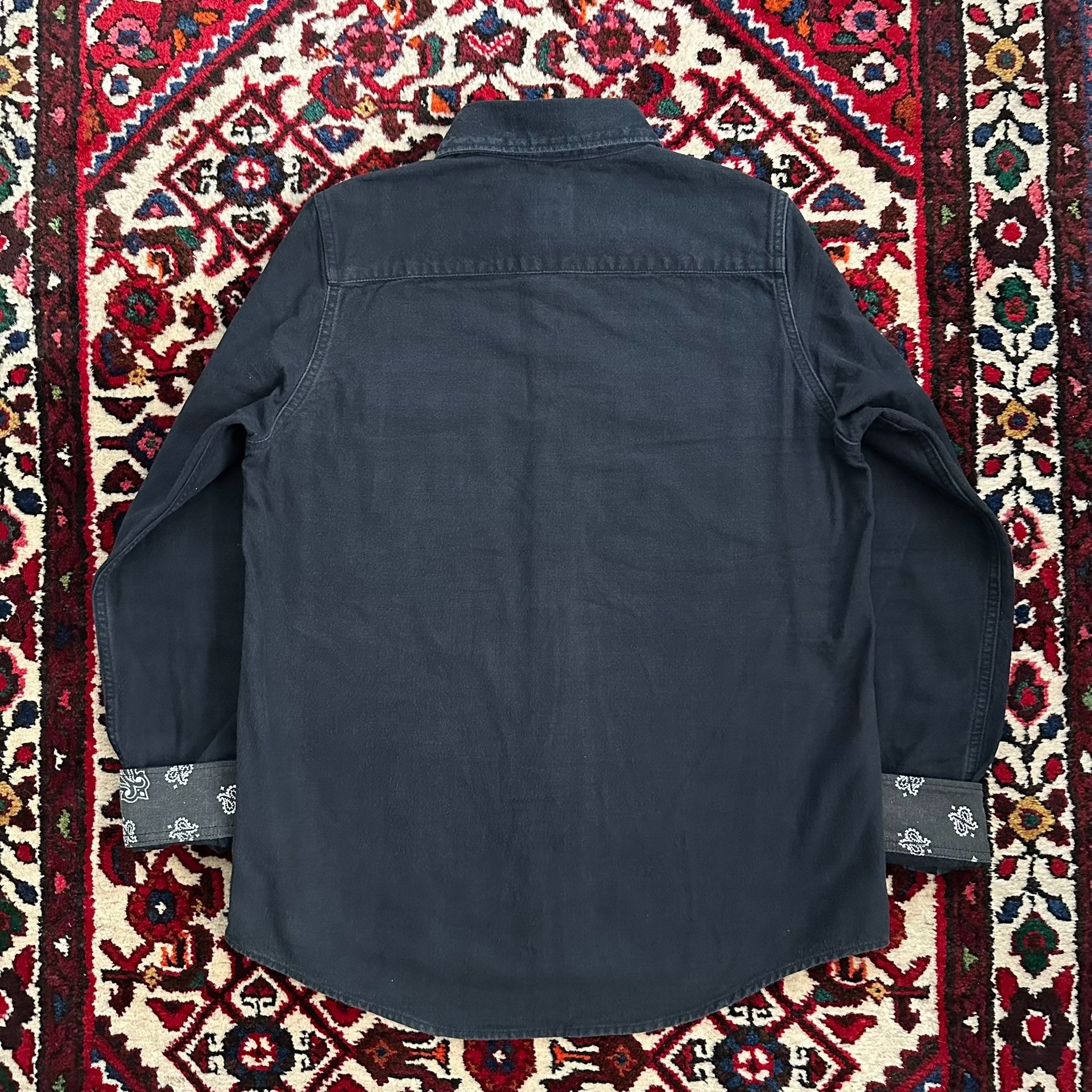 Visvim 18AW Black ELK Flannel Shirt — front