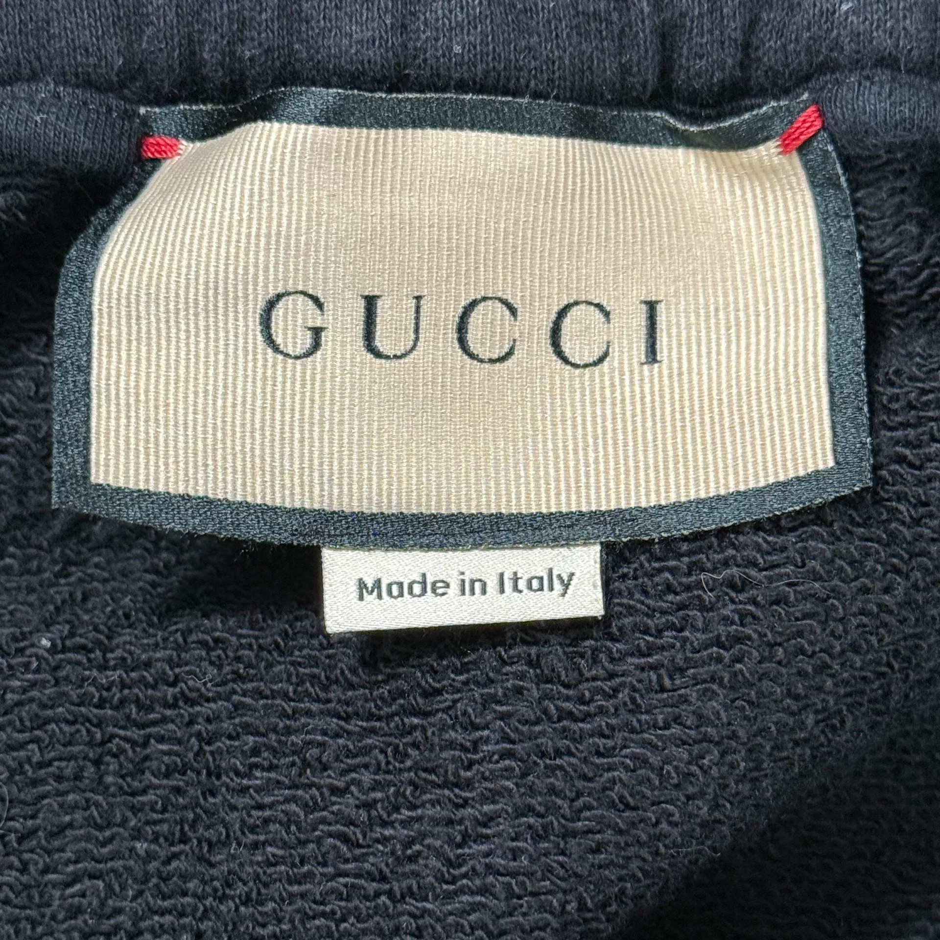 Gucci Black All-Over GG Print Sweatpants — detail