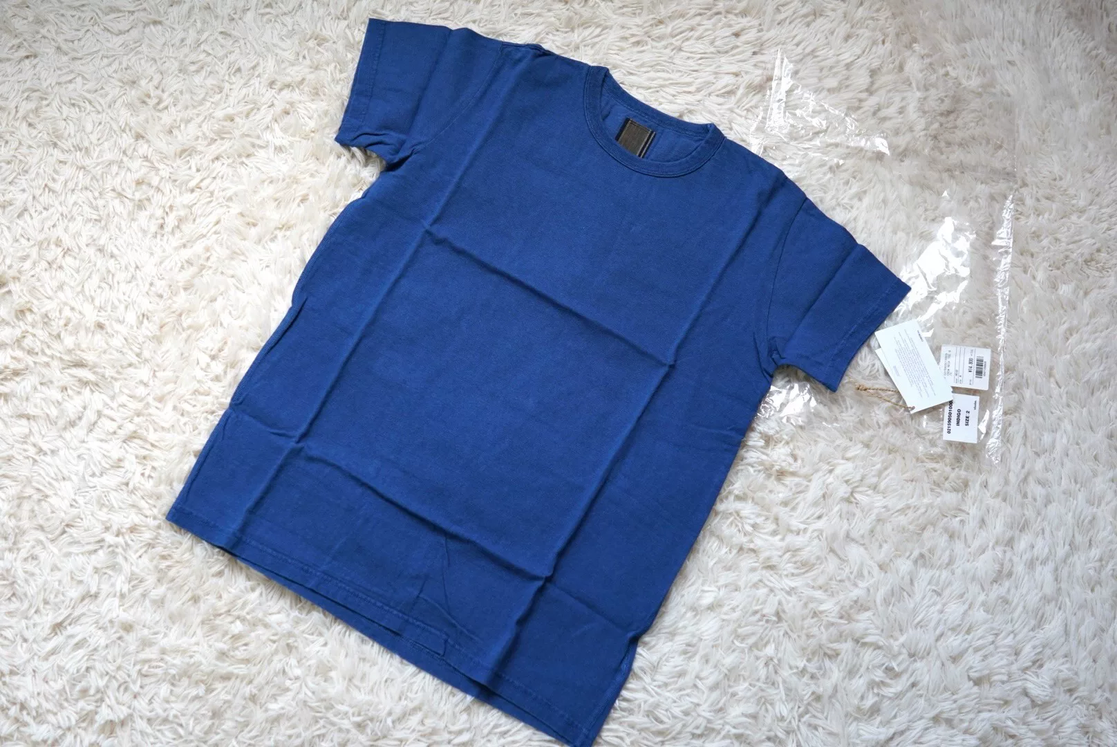 visvim indigo crew neck tee — front