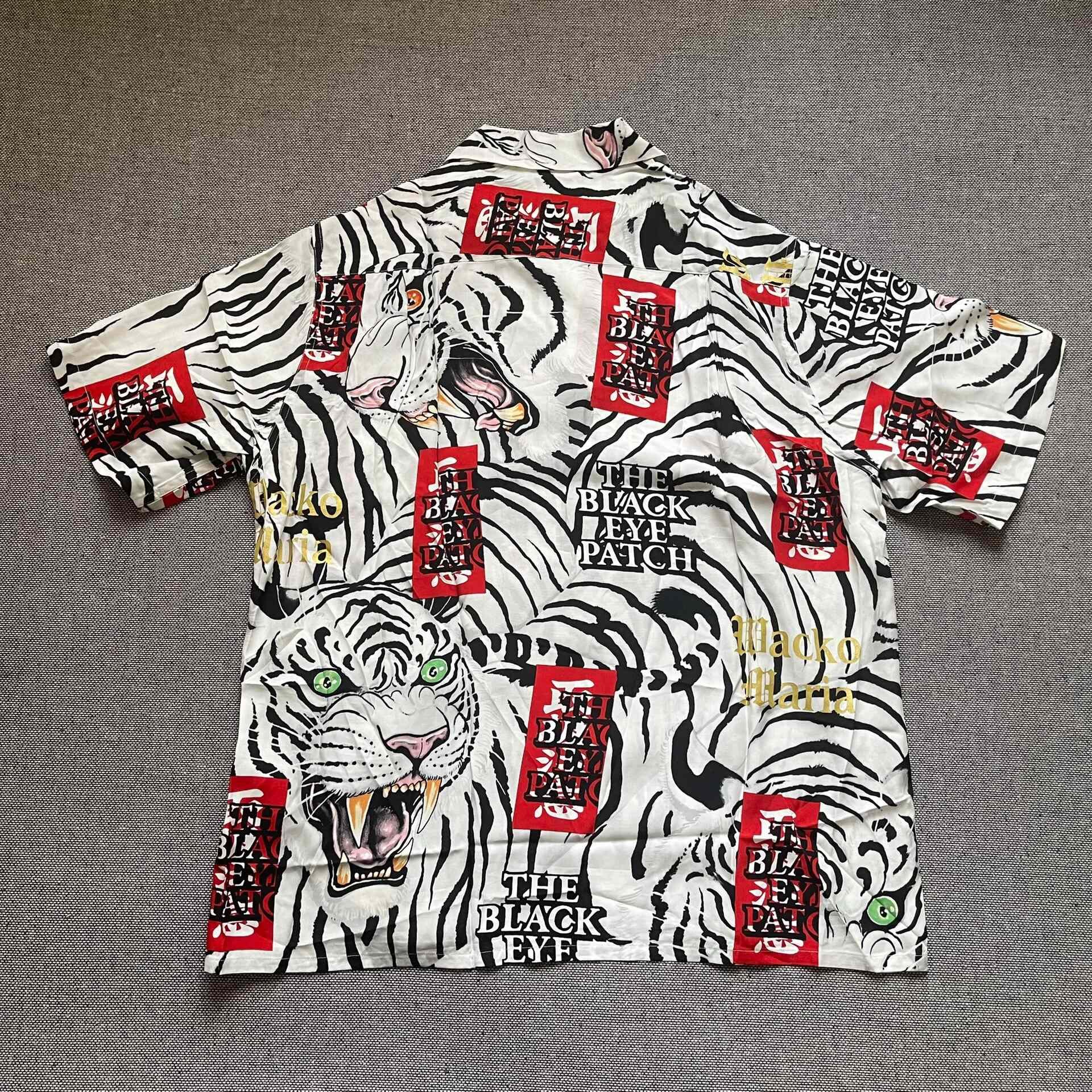 Wacko Maria x Tim Lehi Tiger Hawaiian Shirt — front