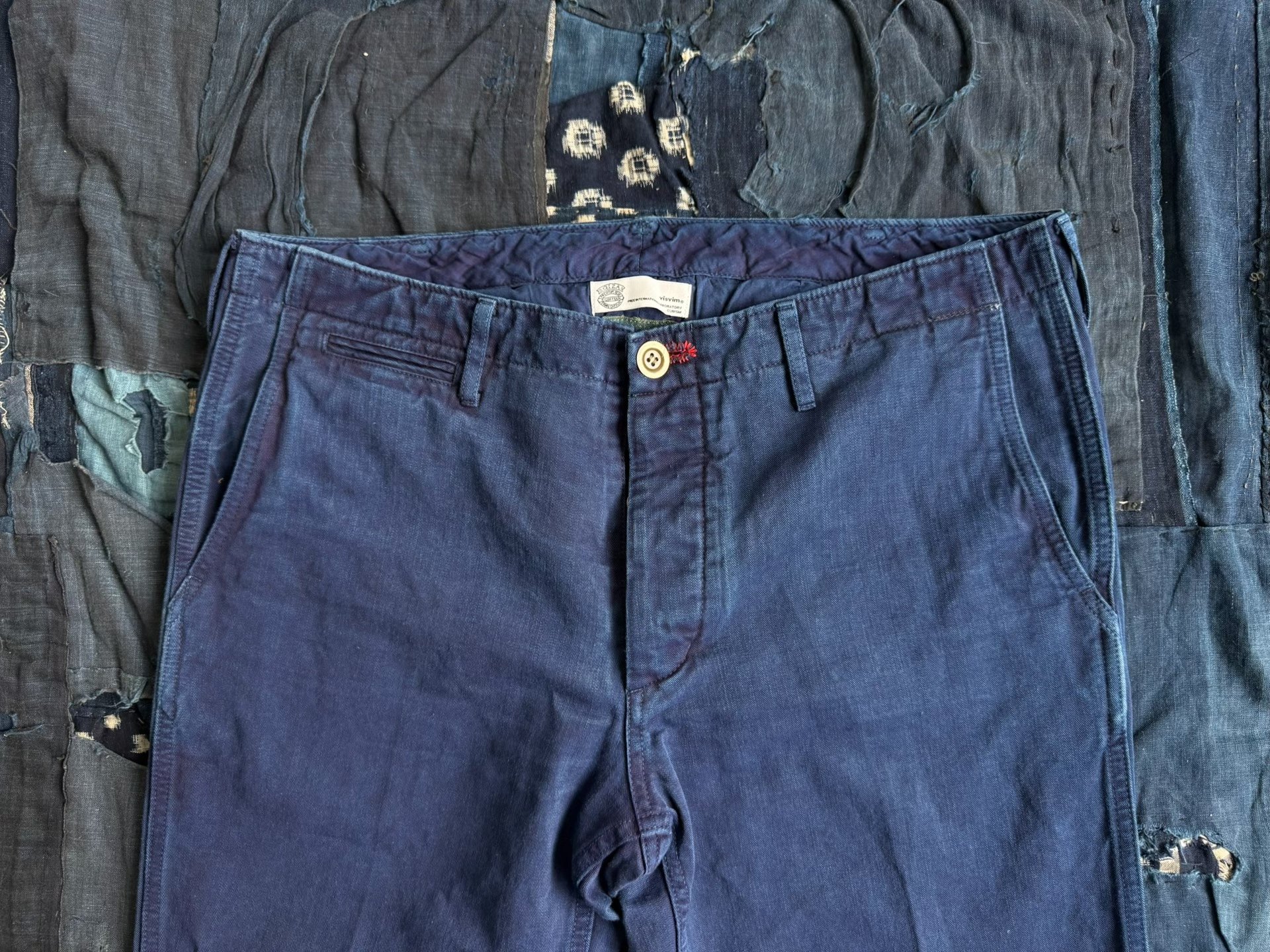 VISVIM 12AW ICT CHINO PANTS INDIGO — detail