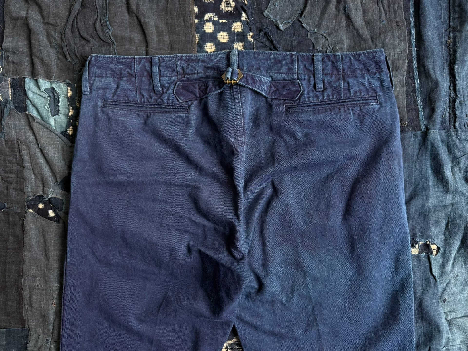 VISVIM 12AW ICT CHINO PANTS INDIGO — label