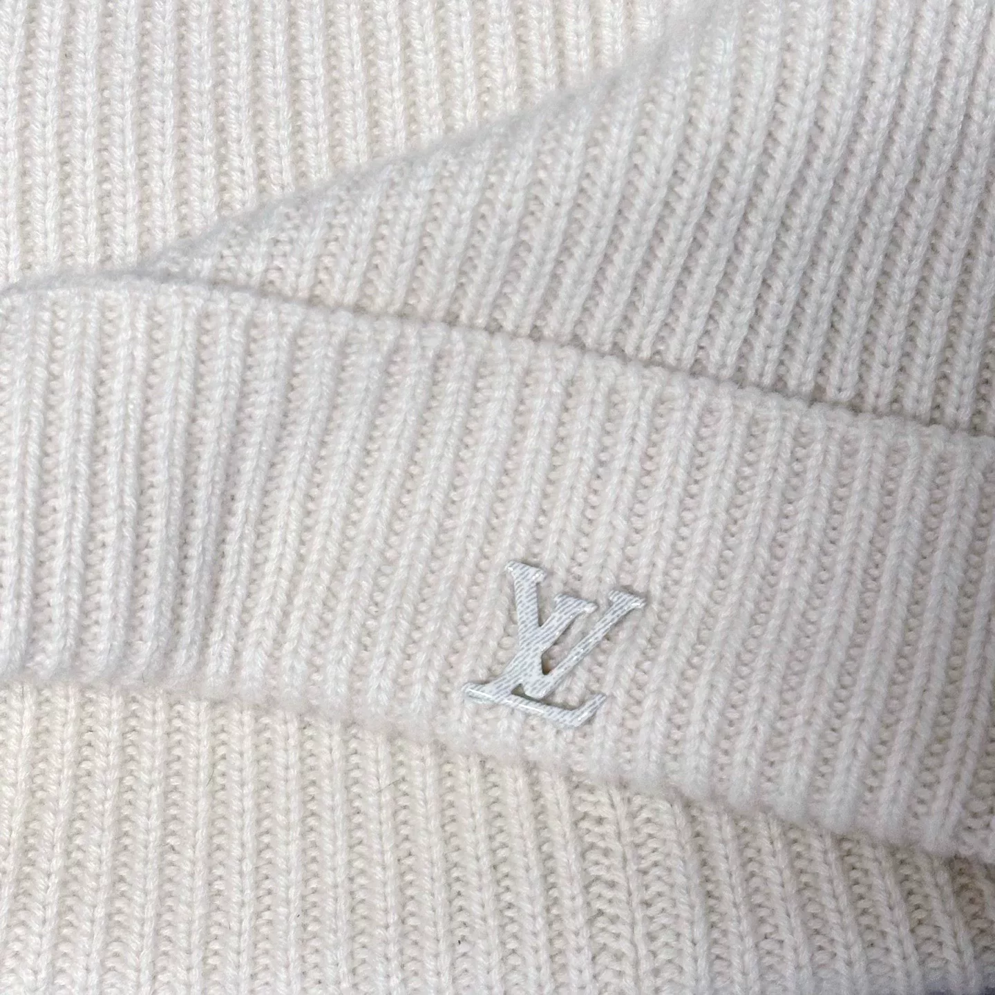 Louis Vuitton Logo Cashmere Knit Hat — back