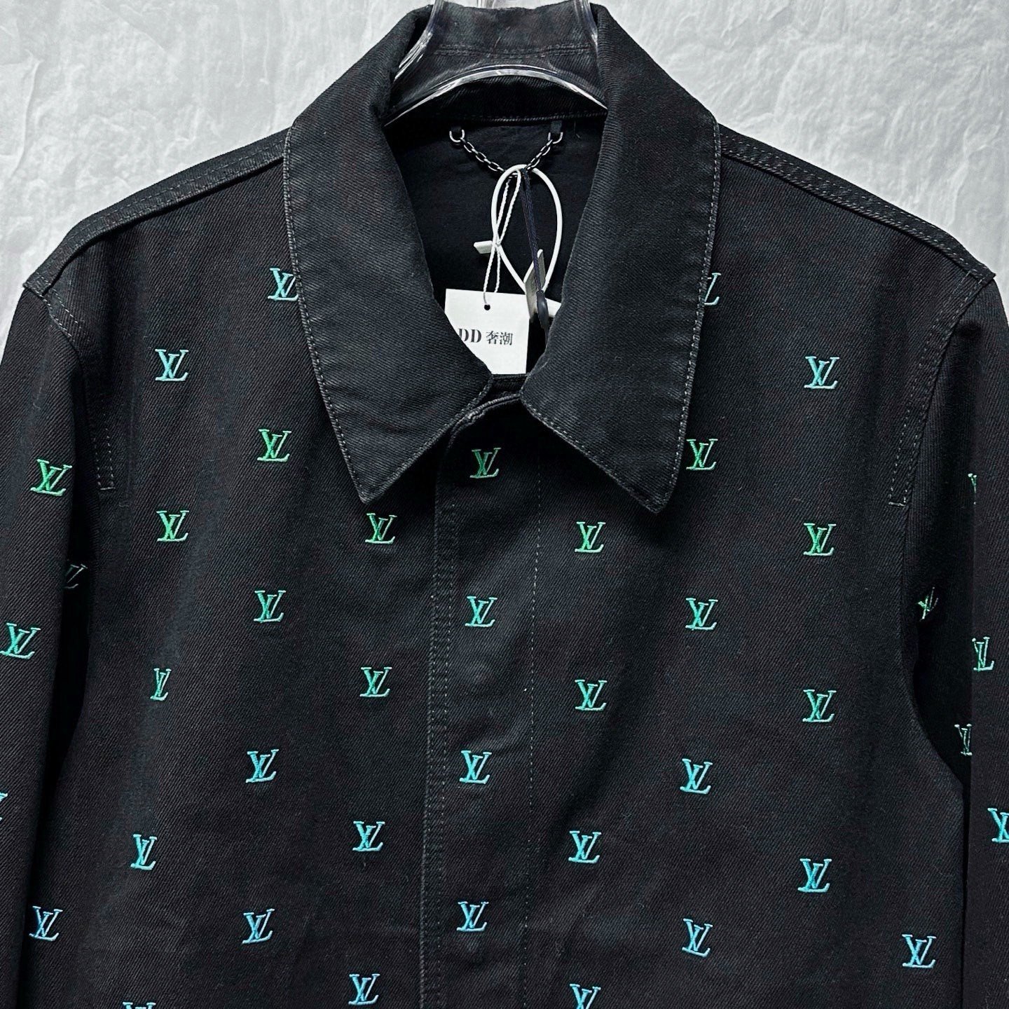 Louis Vuitton FW25 Embroidered Denim Jacket — detail