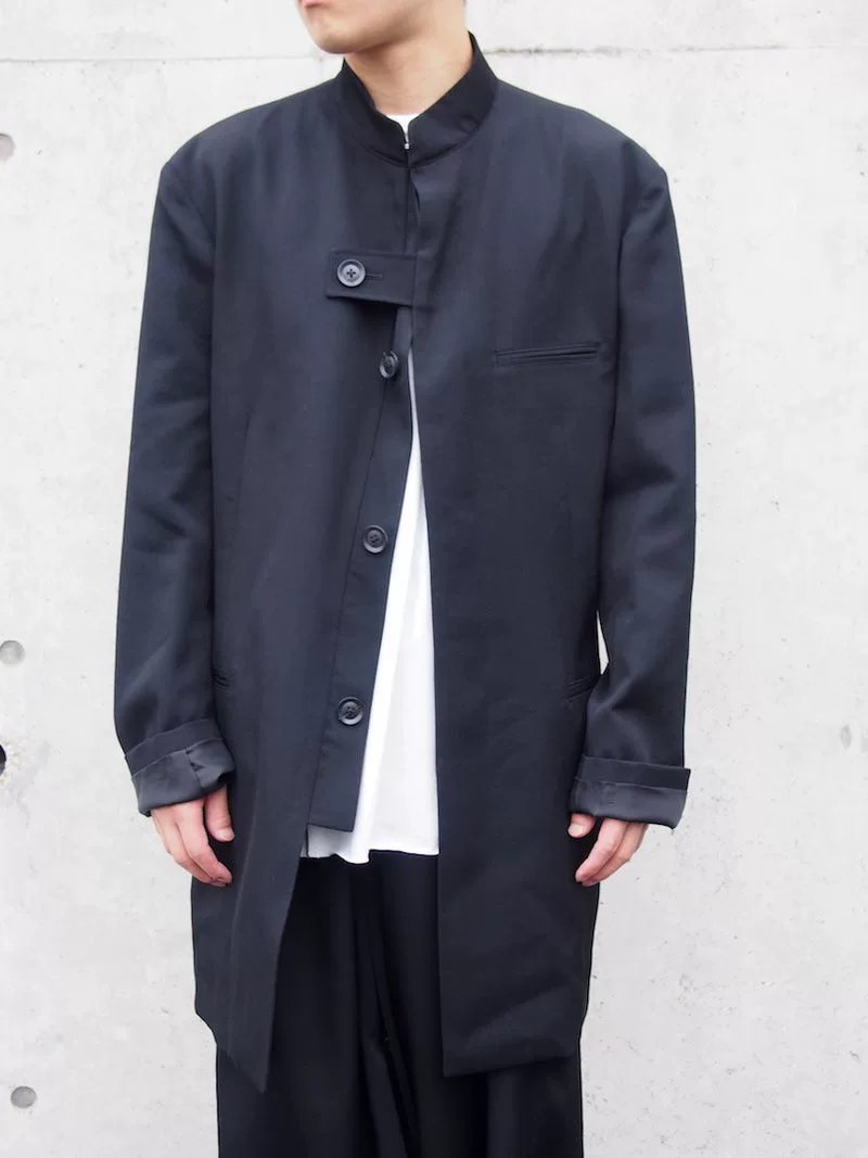 Yohji Yamamoto 18AW Hidden Button Wool Jacket — front