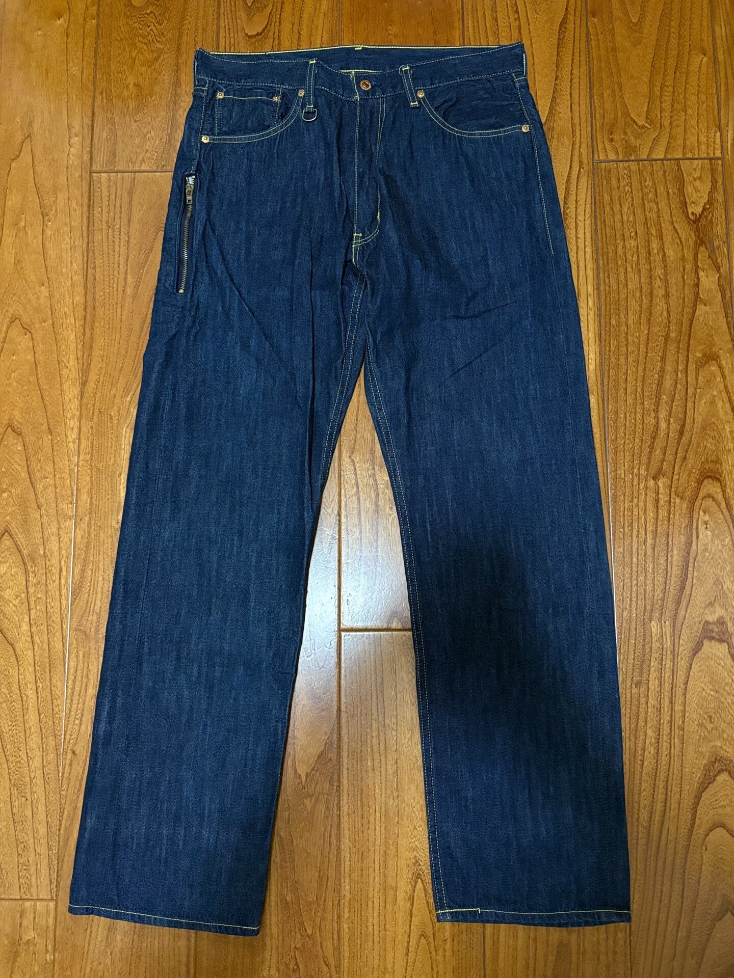Levi's Fenom Unwashed Raw Denim Jeans — front
