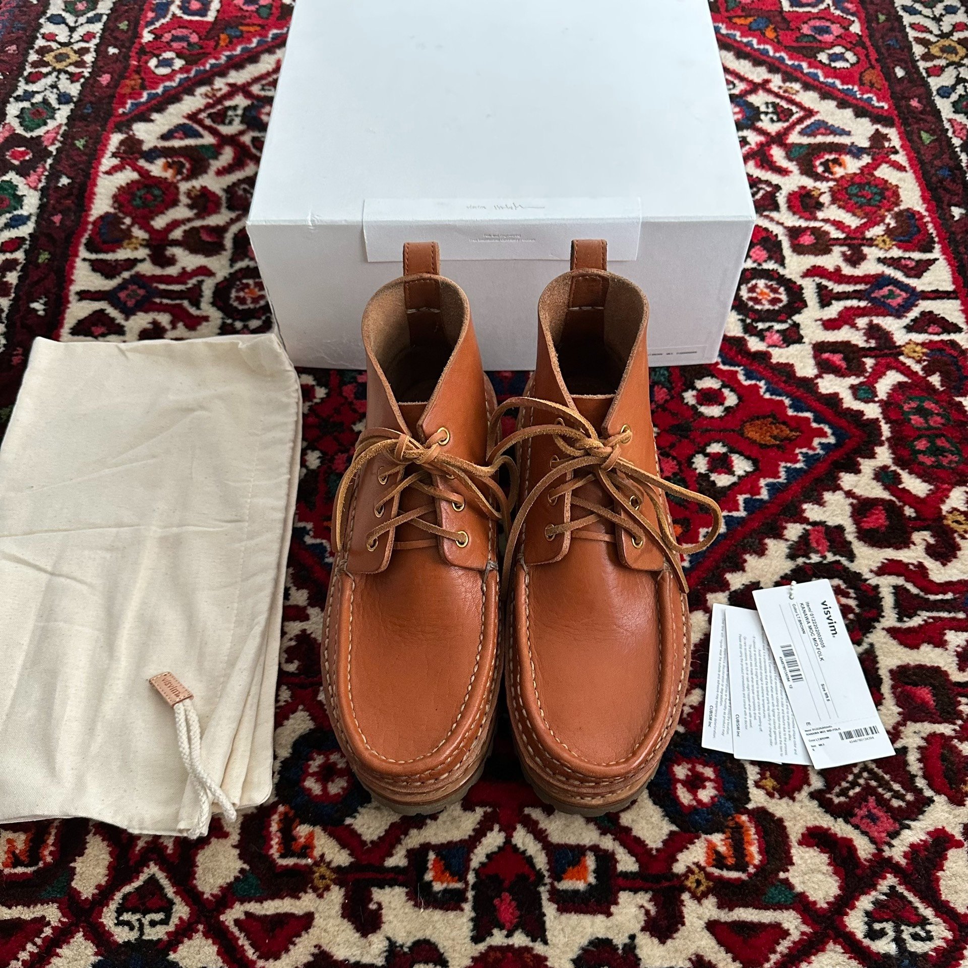 visvim Kanawa Moc Mid-Folk Grizzly Boots