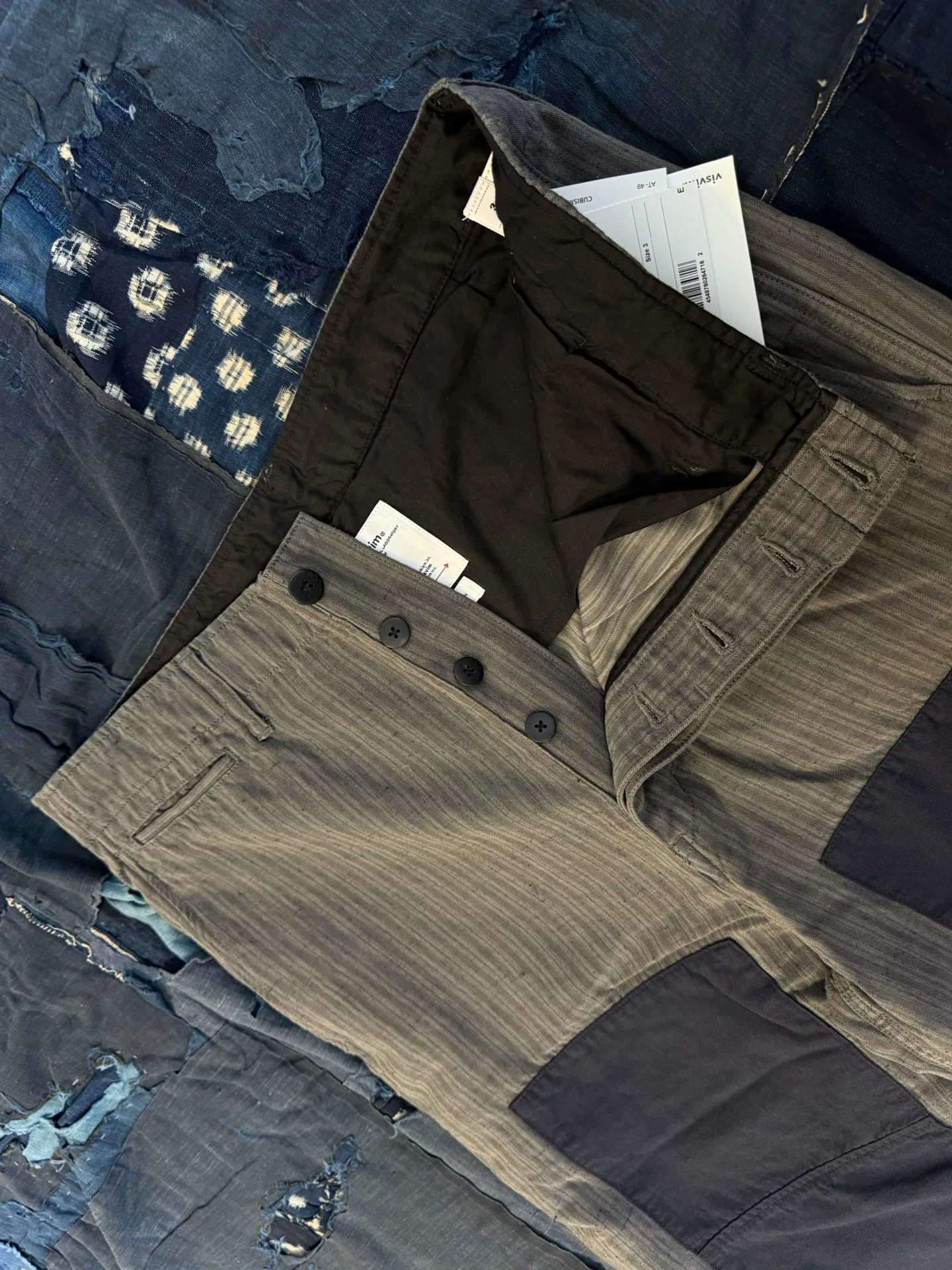 VISVIM 25SS EX WIDE STRIPE CHINO — back
