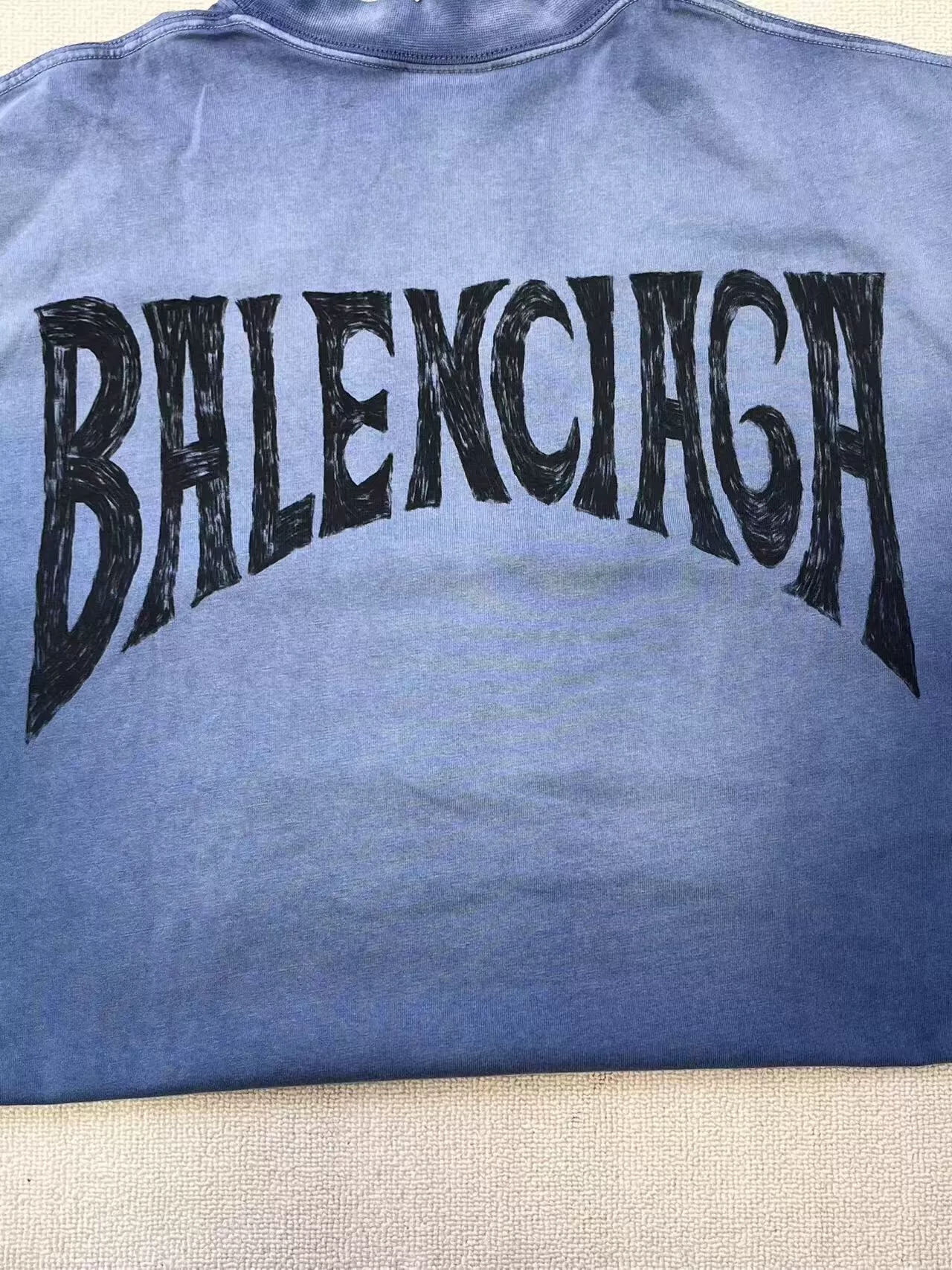 Balenciaga Logo Embroidered Short-Sleeve T-Shirt — detail
