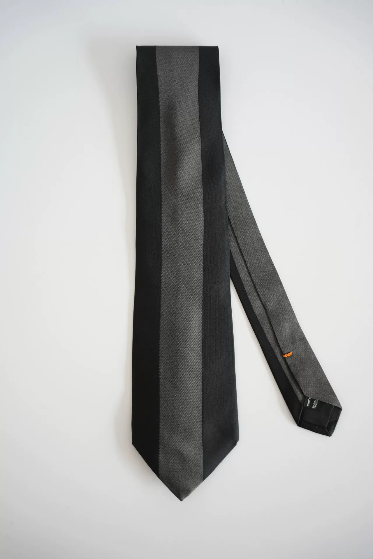 Yohji Yamamoto Black Gray Silk Tie