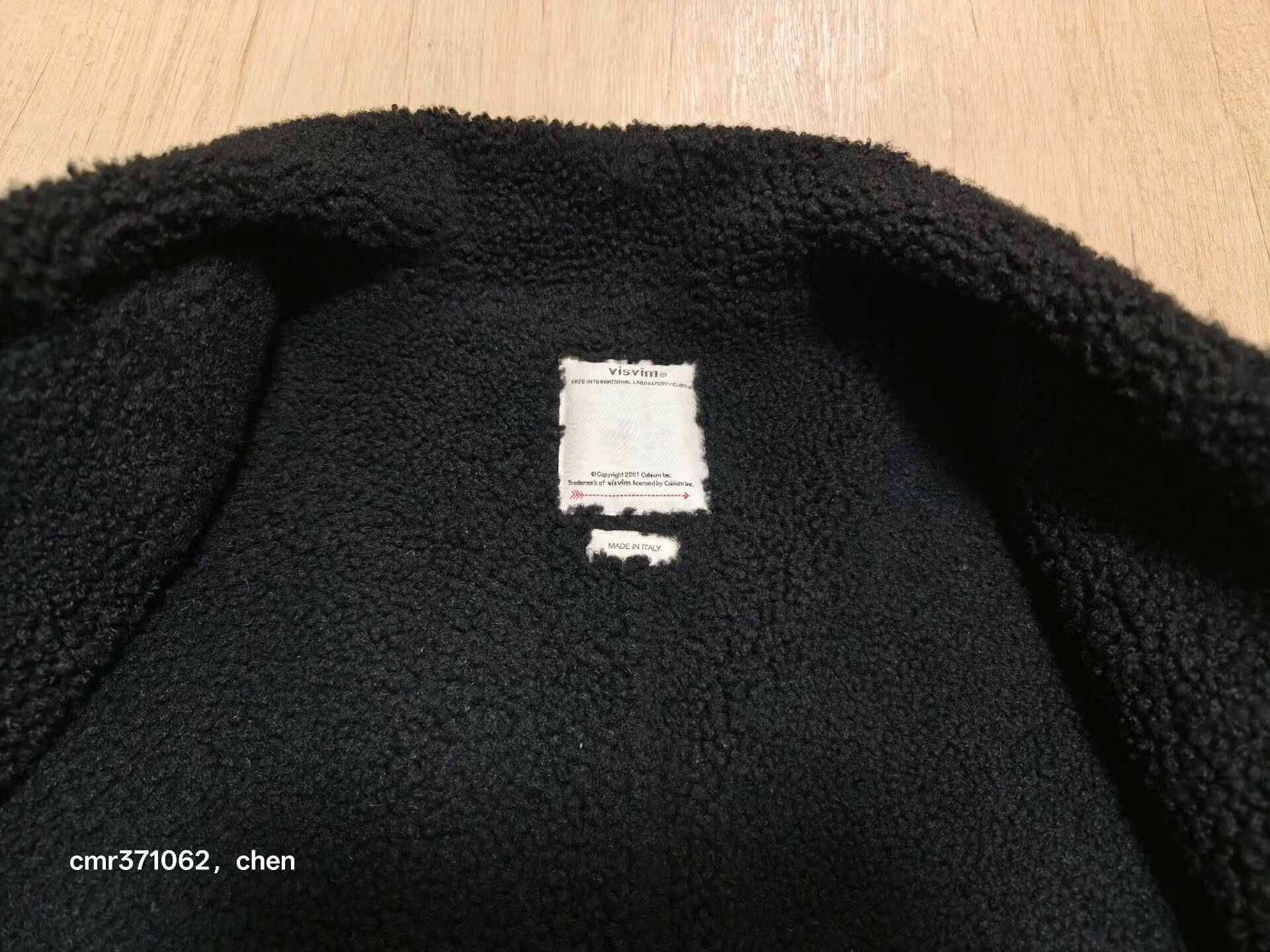 VISVIM 18AW SANJURO GI IT VEG SHRLNG — label