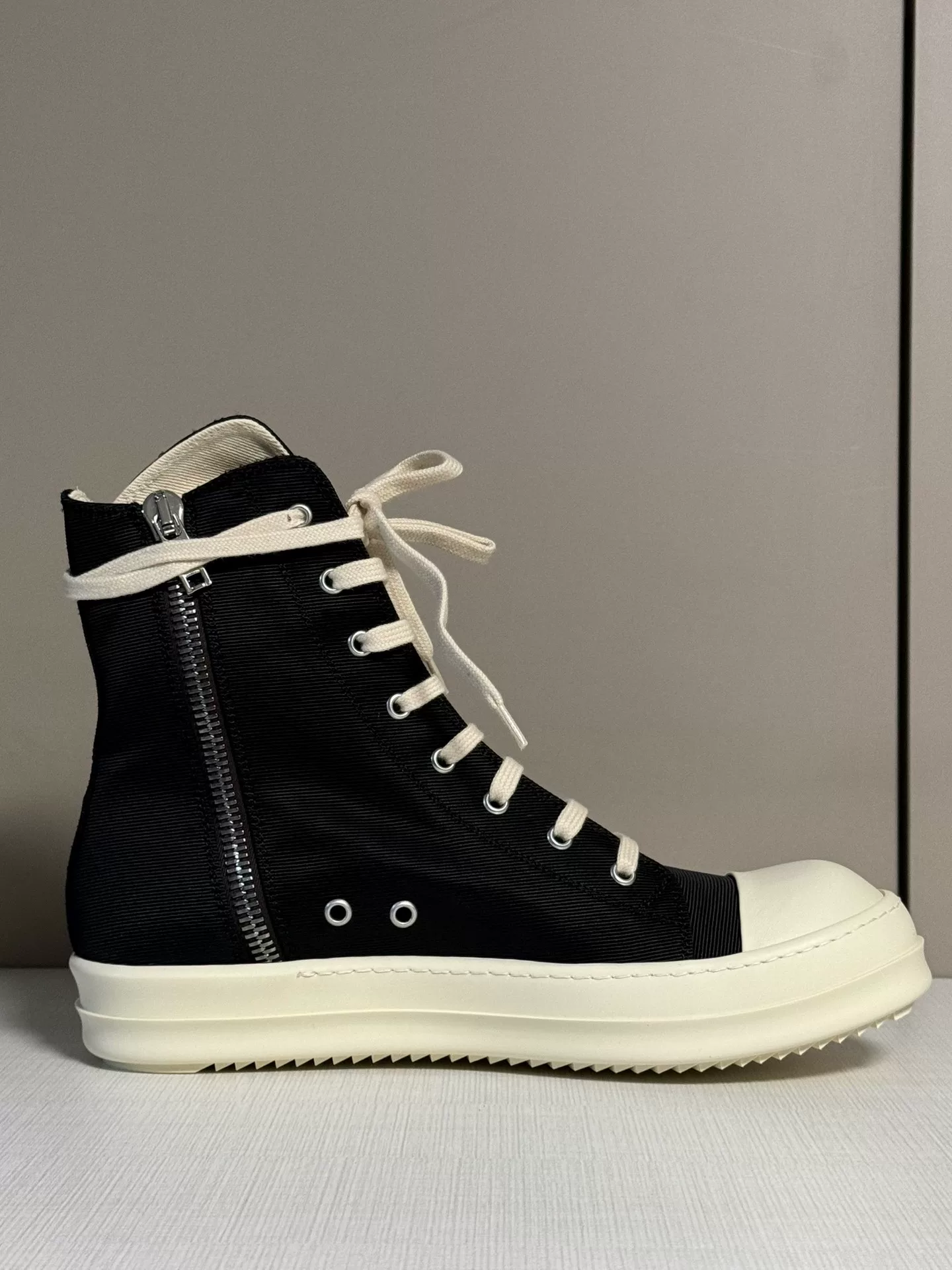 Rick Owens High-Top Tactical Cargo Sneakers — detail