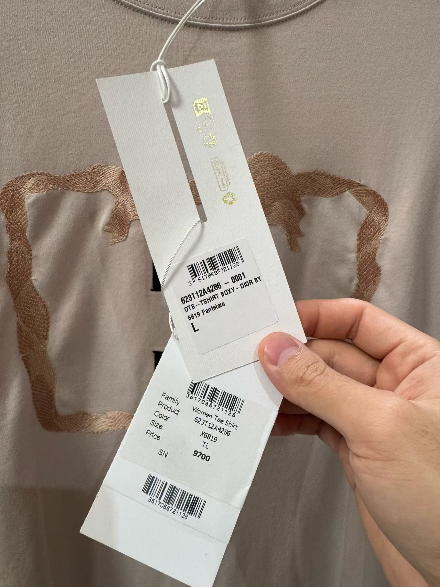 Dior ss26 Book Cover Short Sleeve — back
