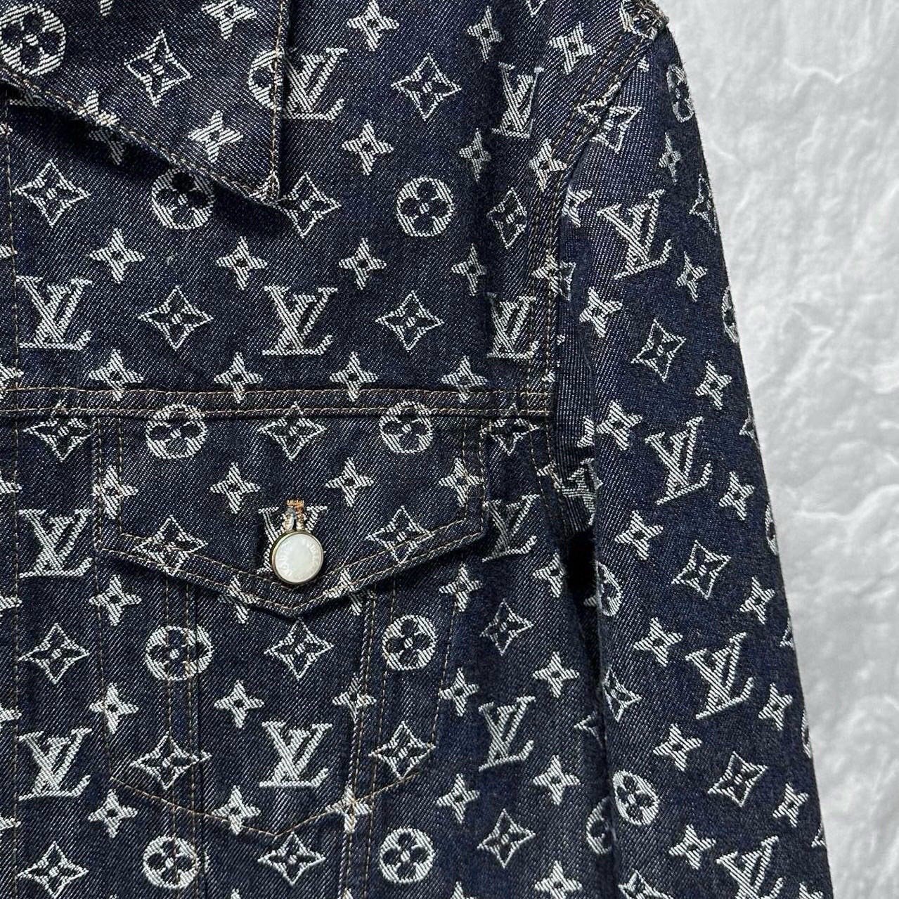 Louis Vuitton Monogram Pearl Button Denim Jacket — detail