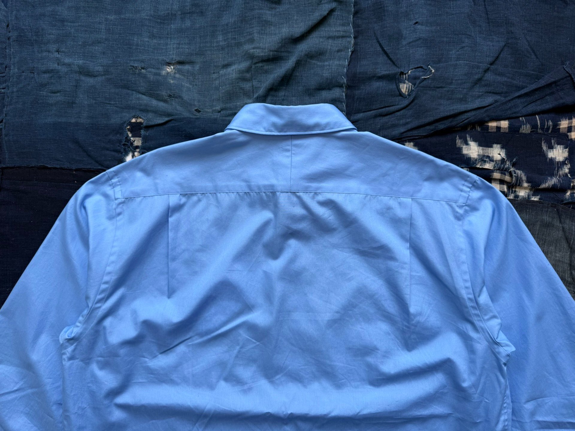 A.PRESSE Regular Collar Loose Shirt — back