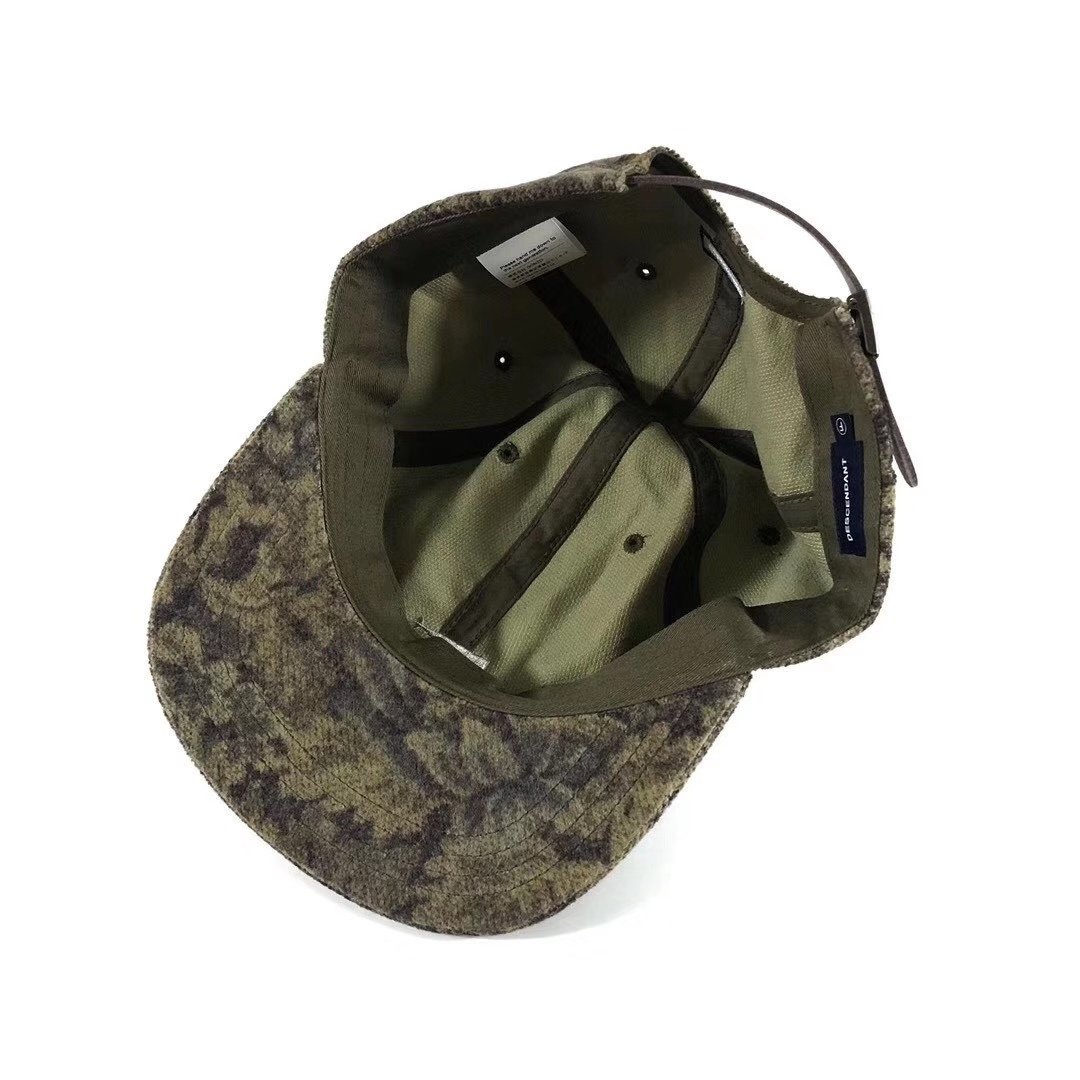 Descendant 19AW Camouflage Baseball Cap — detail