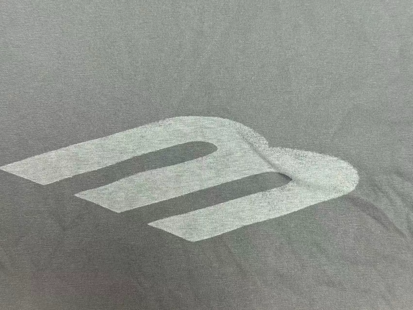 Balenciaga Faded Logo Print Round-Neck T-Shirt — detail
