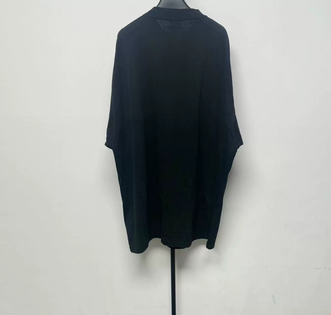 Balenciaga Faded Logo Print Round-Neck T-Shirt — front