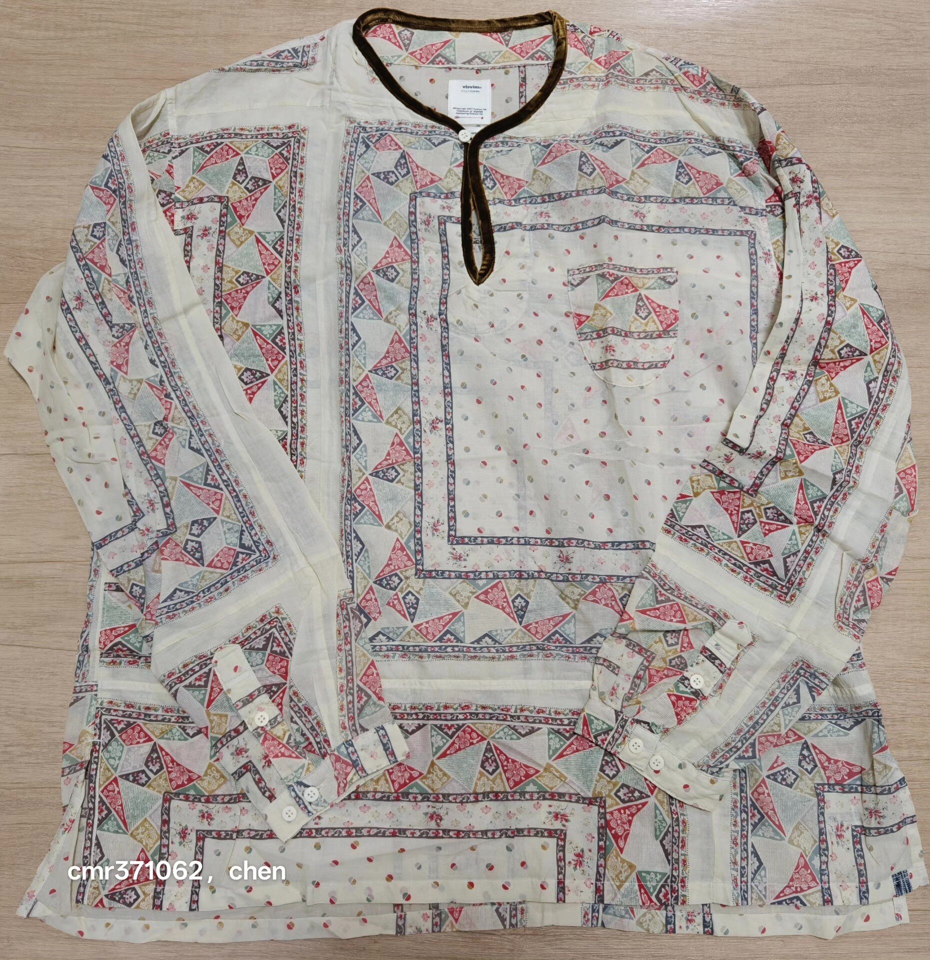 VISVIM 21SS TUNIC PATCHWORK