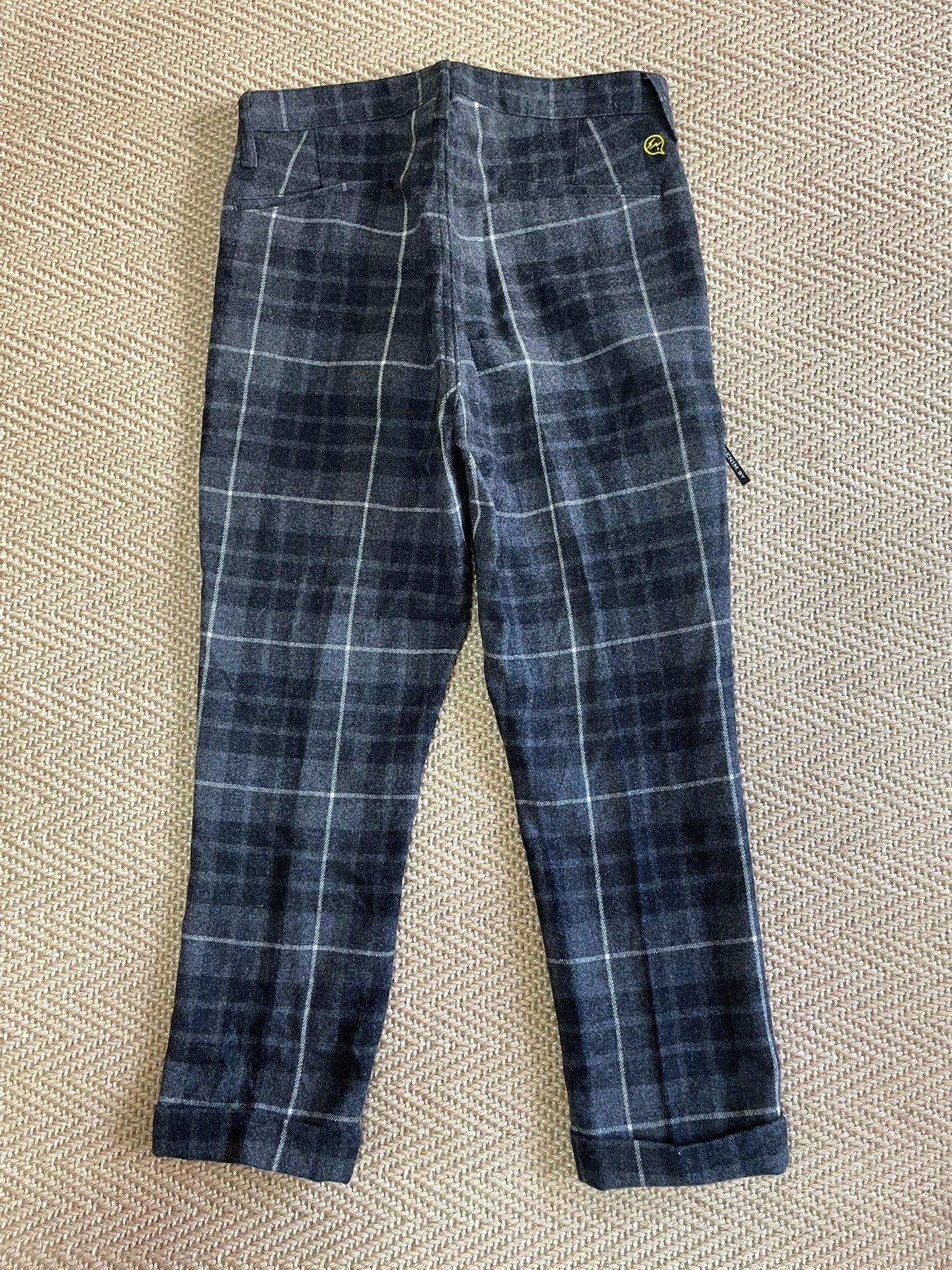 Vanquish Fragment Wool Plaid Casual Pants — front