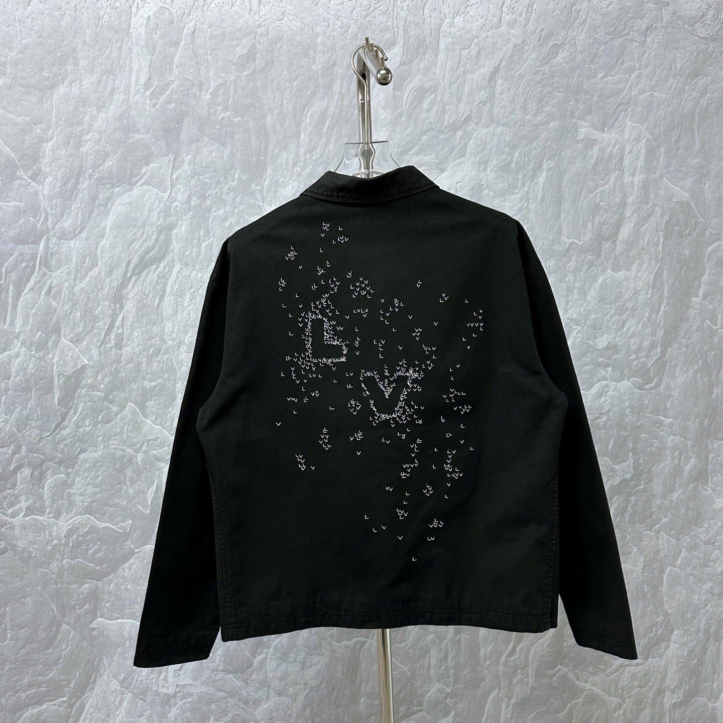 Louis Vuitton Airplane Embroidery Denim Jacket — back