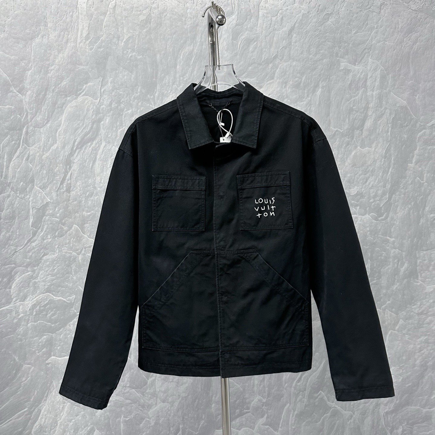 Louis Vuitton Airplane Embroidery Denim Jacket