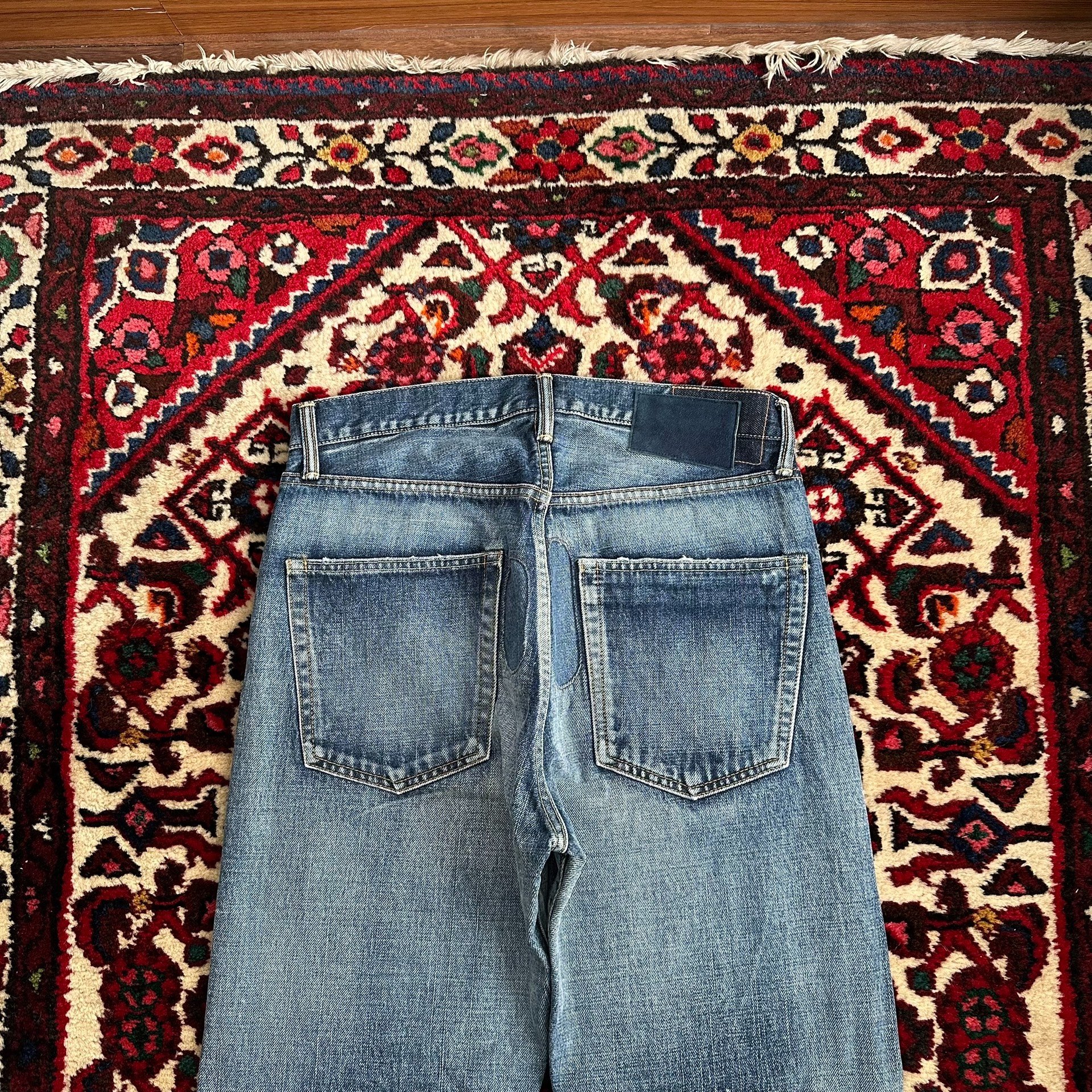 visvim 01.2D20 Washed Jeans — back