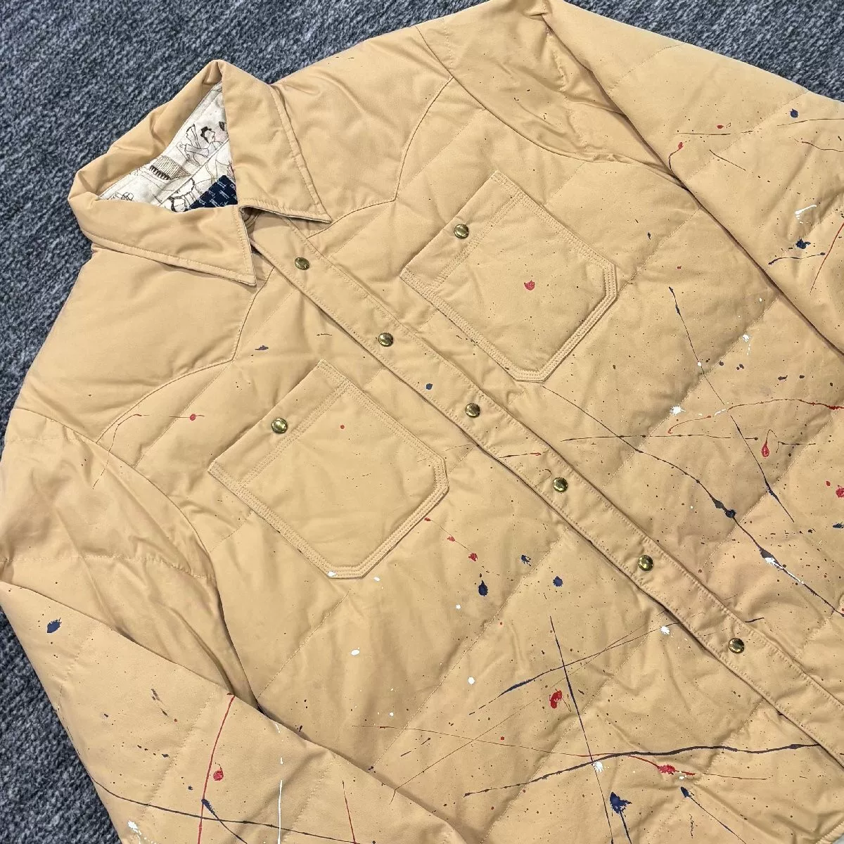 visvim ICT KERCHIEF DOWN JKT BEIGE — back