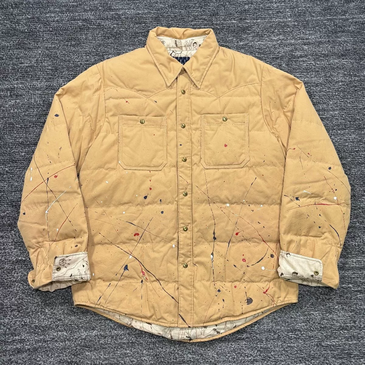 visvim ICT KERCHIEF DOWN JKT BEIGE
