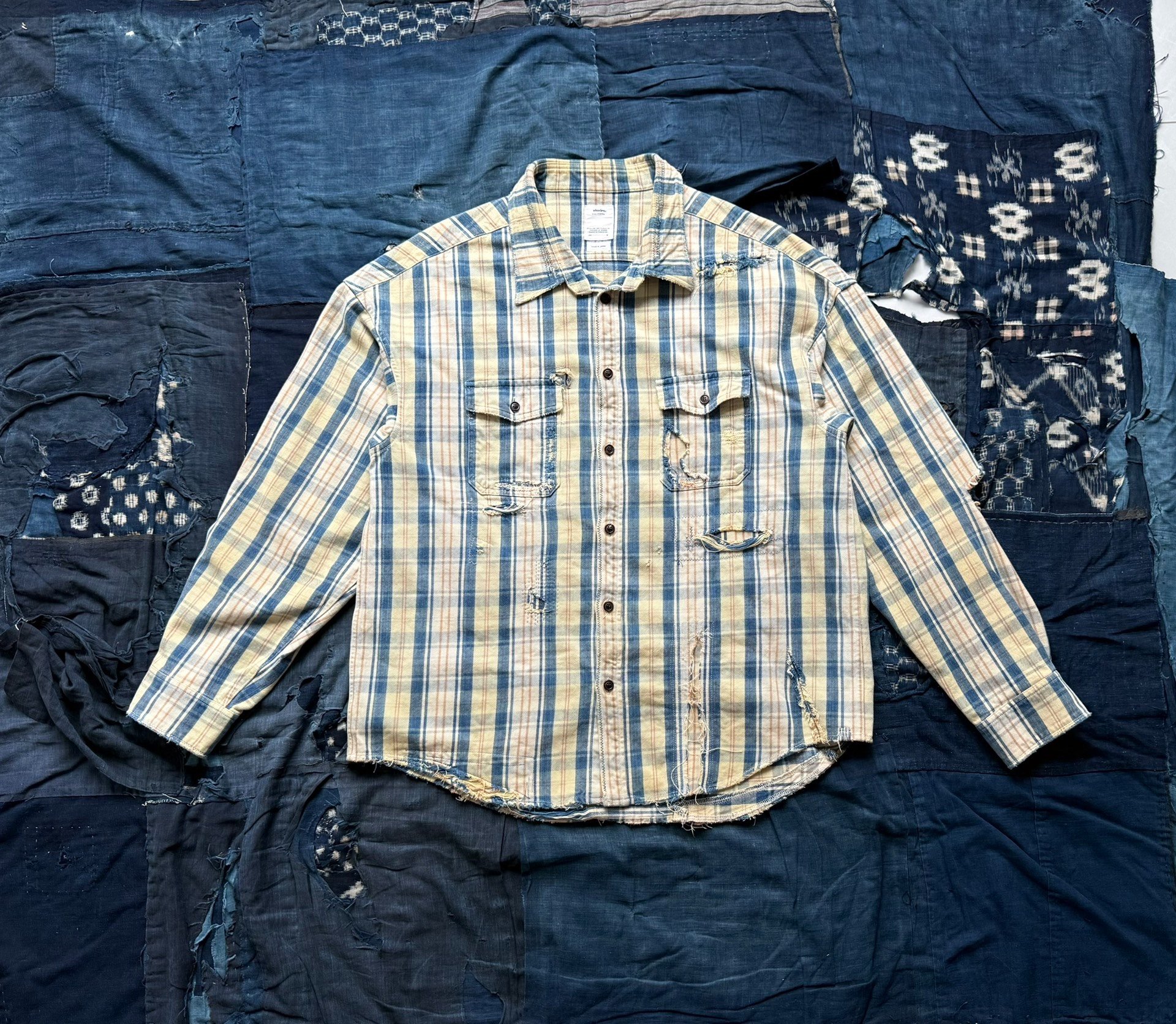 VISVIM 22SS Pioneer Check L/S Crash Shirt