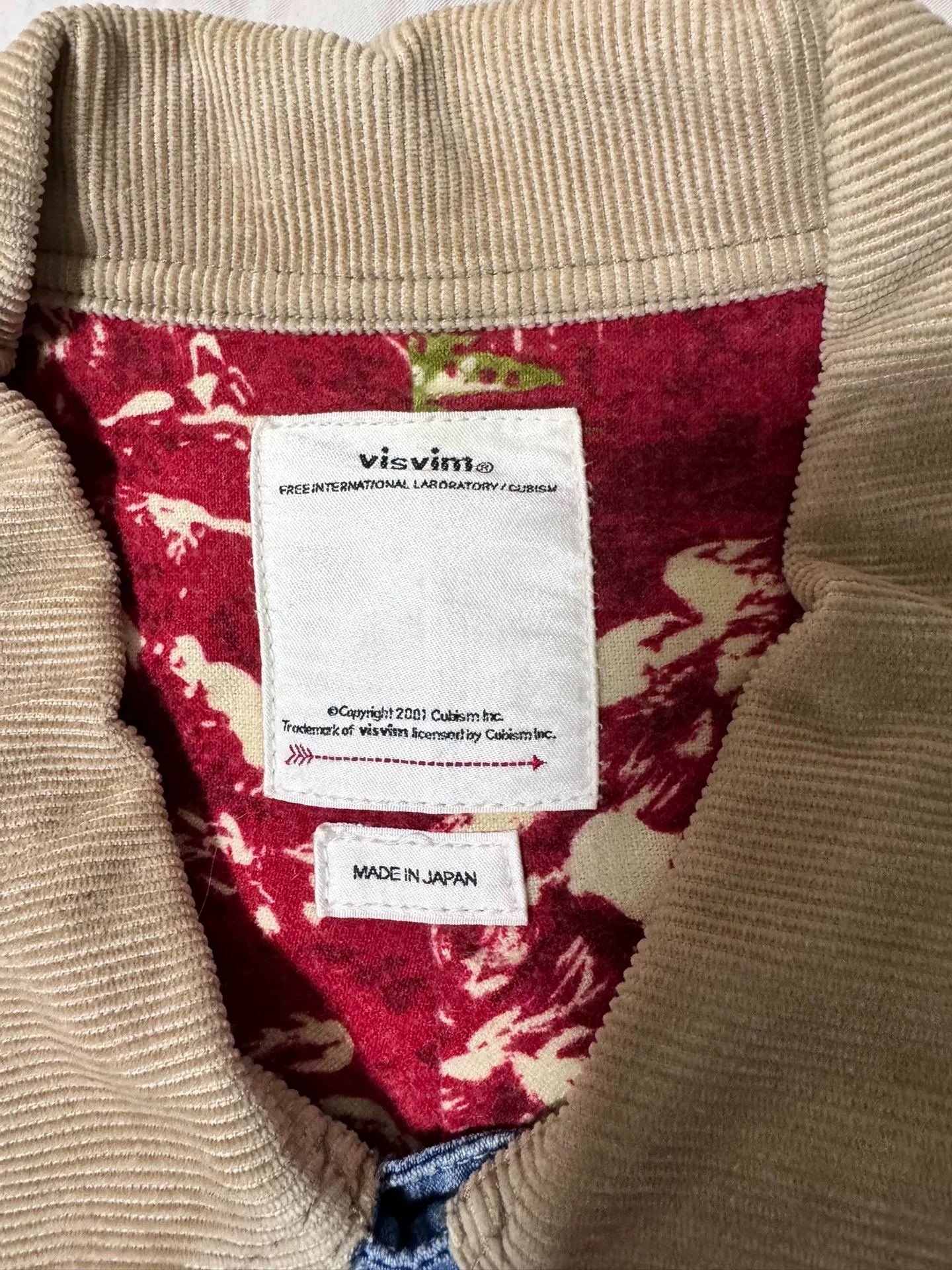 visvim 20AW Spot Item Denim Jacket — back