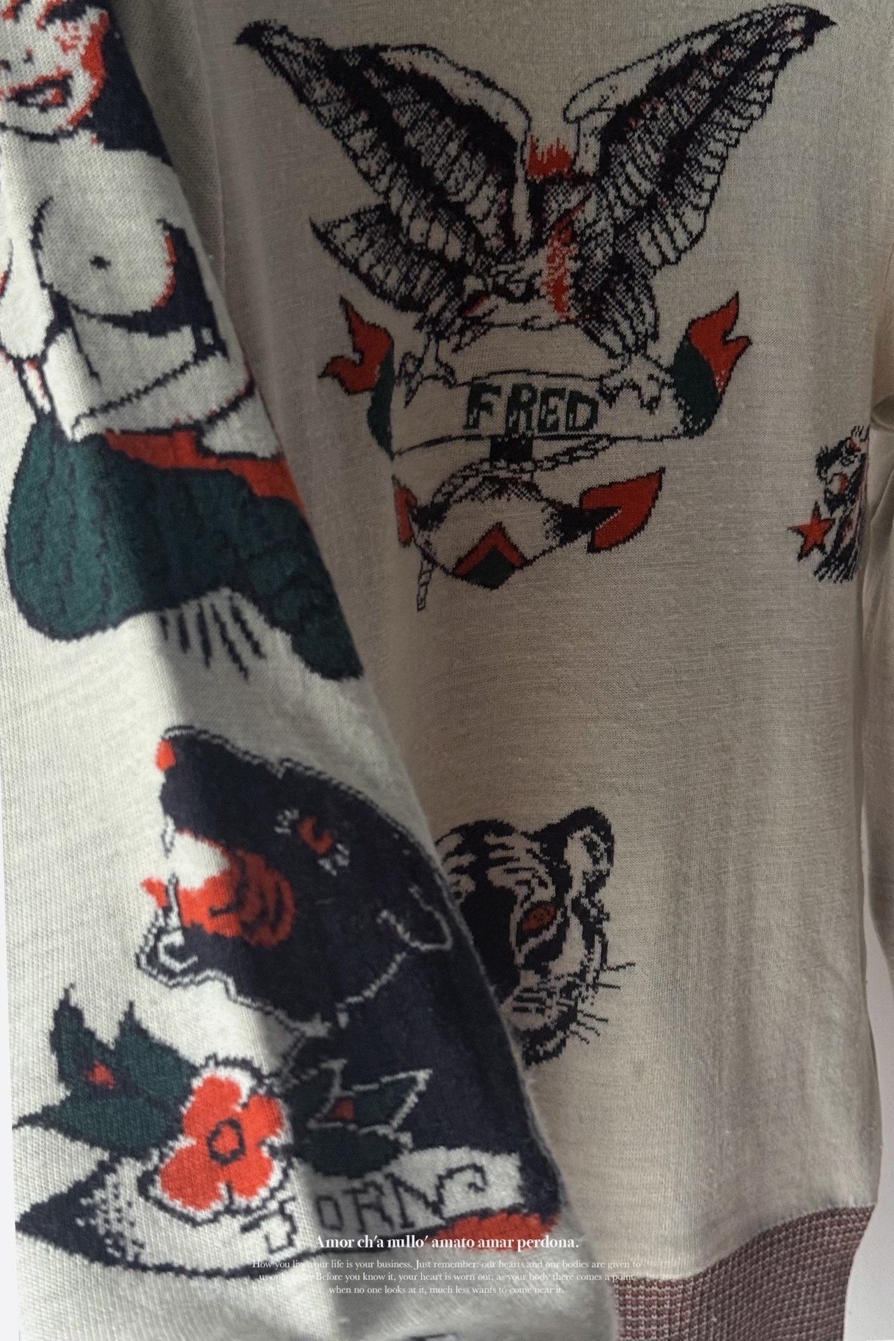 Yohji Yamamoto 03AW Pimp Archive Knit — back