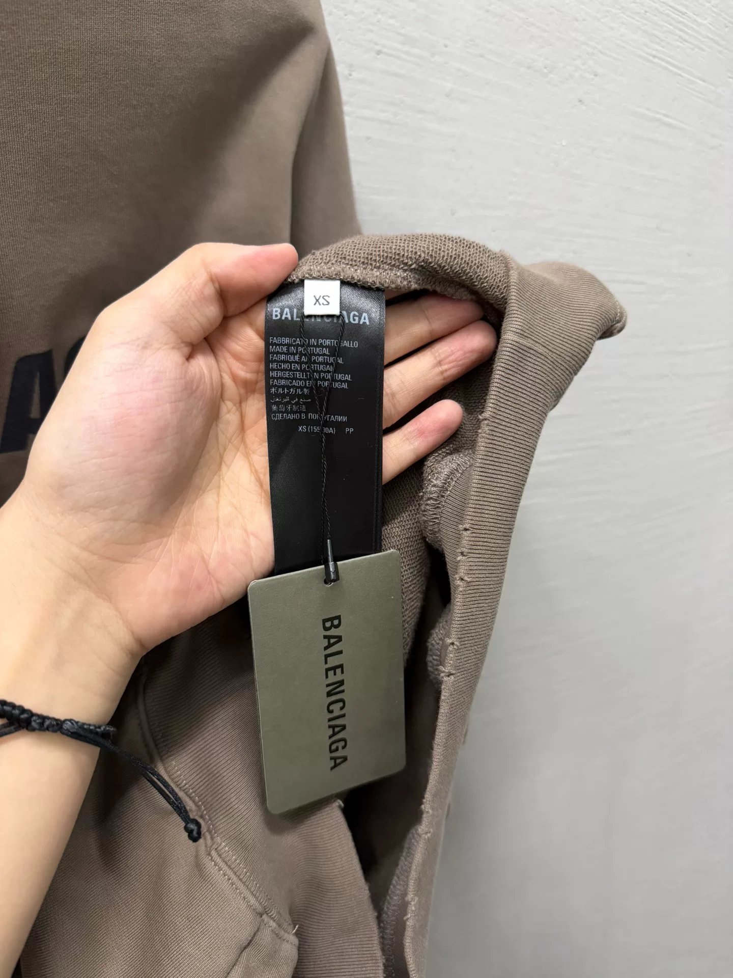 Balenciaga Chest Logo Hoodie — label