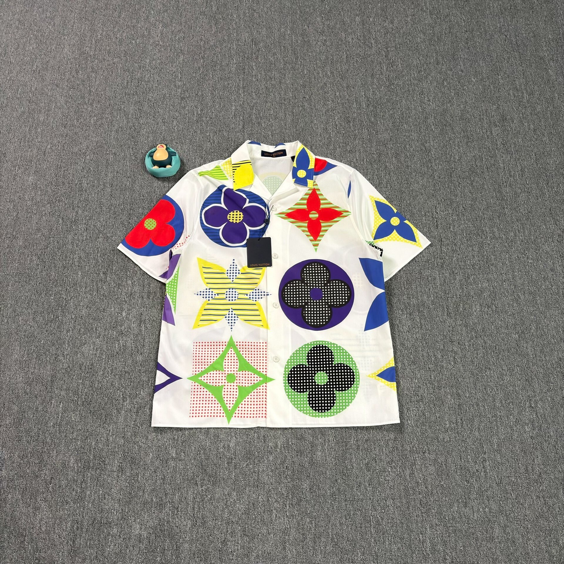 Louis Vuitton White Floral Short-Sleeve Shirt