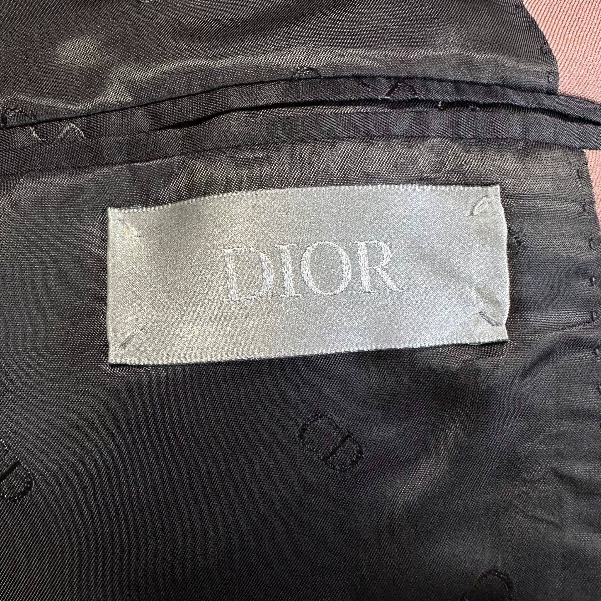 Dior Pink Structured Wool Blazer — back