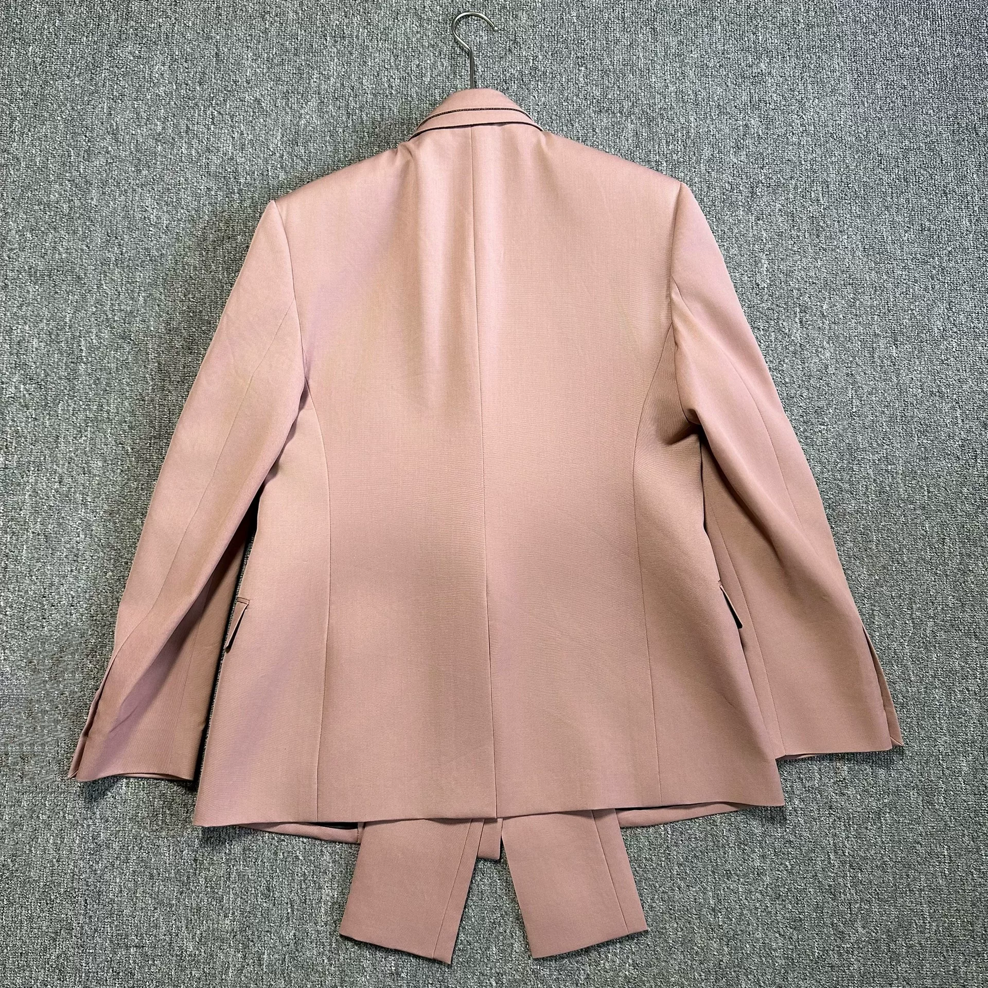 Dior Pink Structured Wool Blazer — front