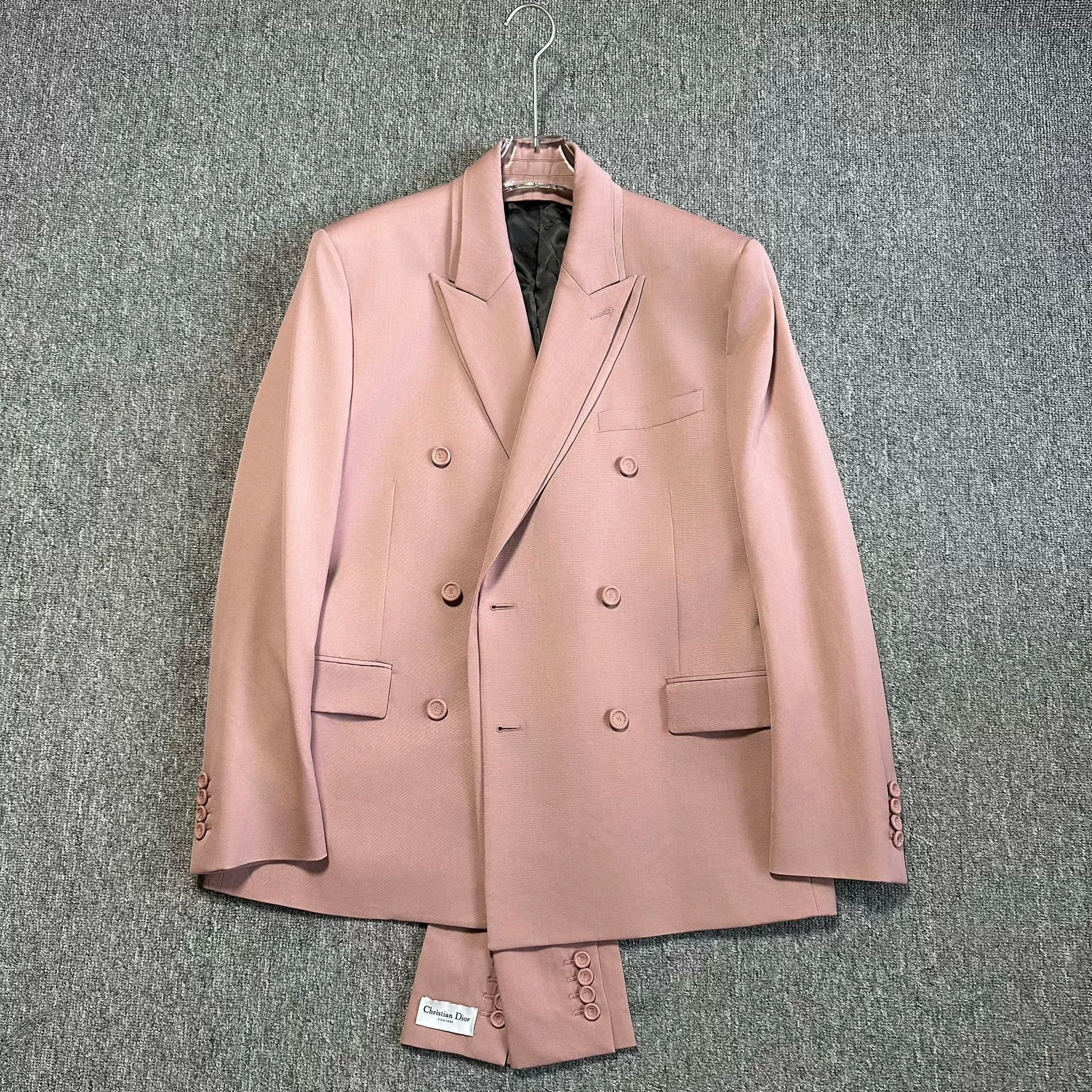 Dior Pink Structured Wool Blazer