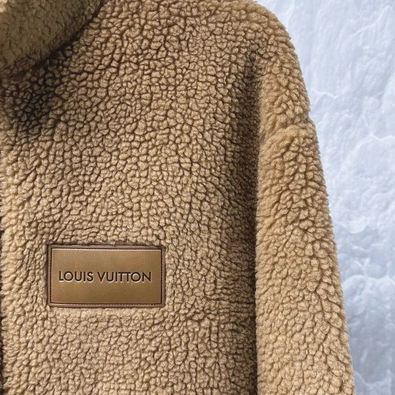 Louis Vuitton SS25 Teddy Zip Jacket — detail