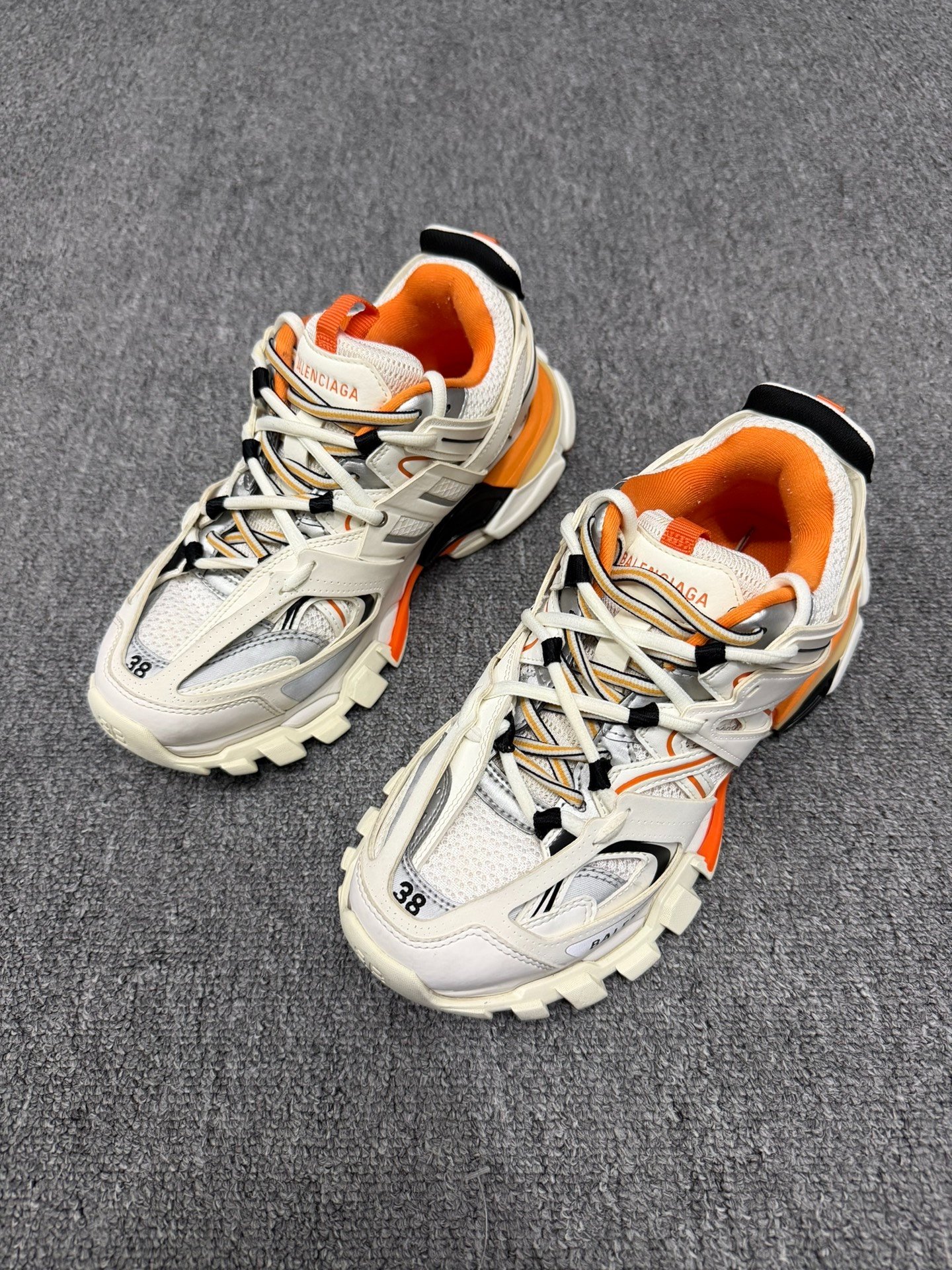 Balenciaga Track White Orange Sneakers
