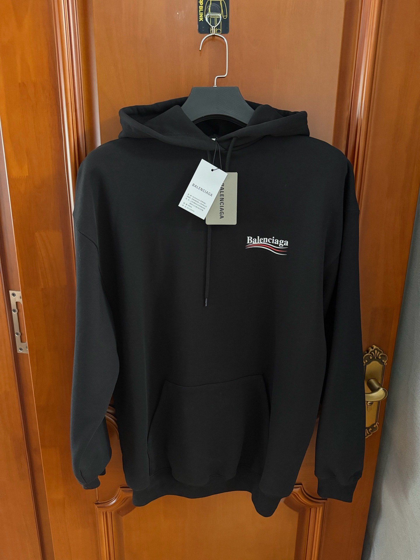 Balenciaga Coke Print Black Hoodie