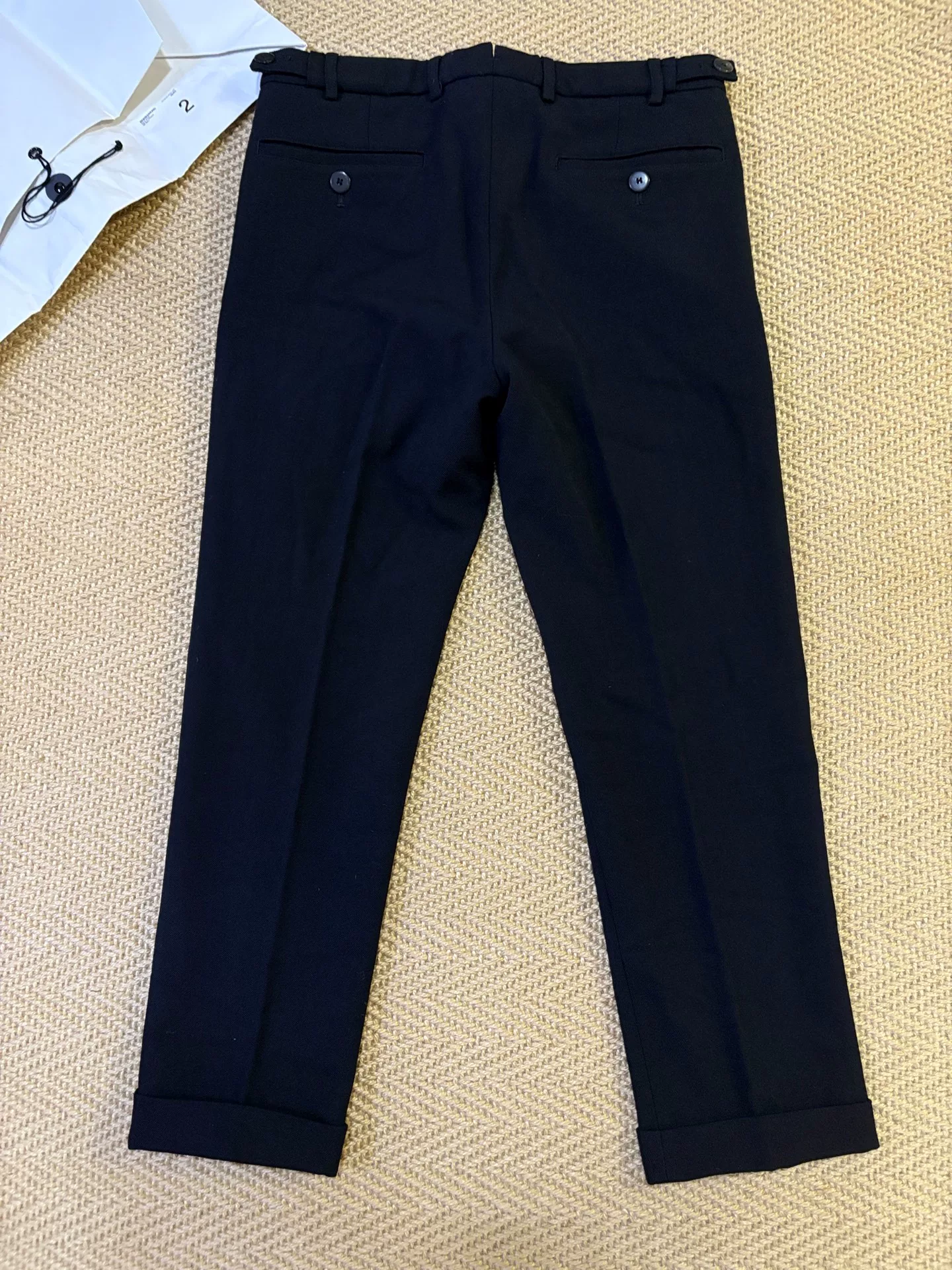 VISVIM High-Water Wool Slacks — front