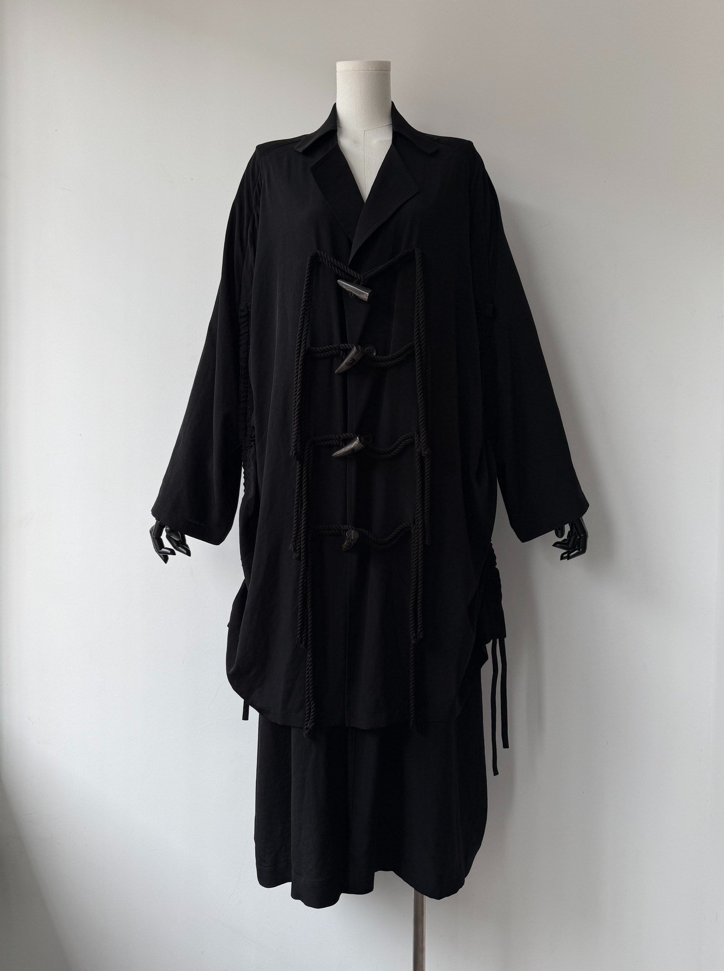 Yohji Yamamoto 20SS Triacetate Long Coat — front