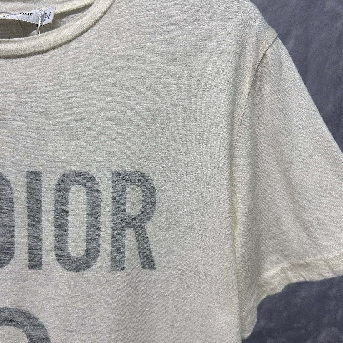 Dior J'ADIOR 8 Cream Short-Sleeve T-Shirt — detail